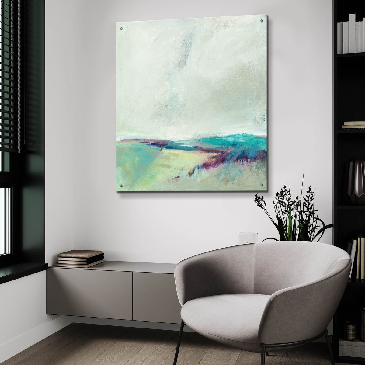 Crossing Spaces by Alice Sheridan - 36x36 acrylic wall art in a room