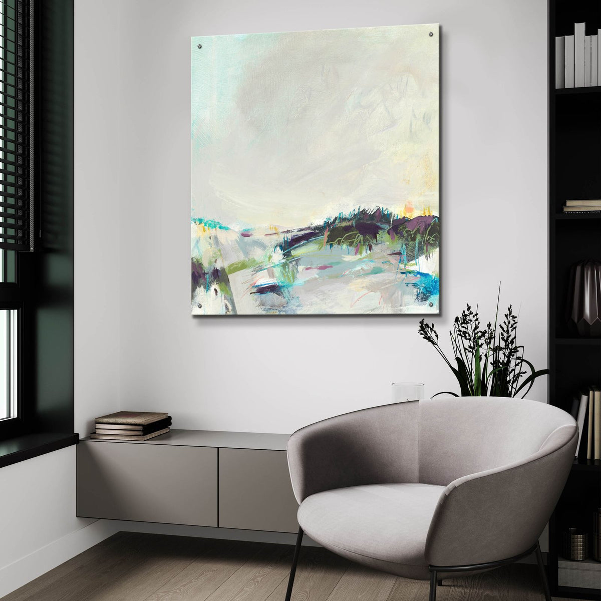 Stepping Out by Alice Sheridan - 36x36 acrylic wall art in a room