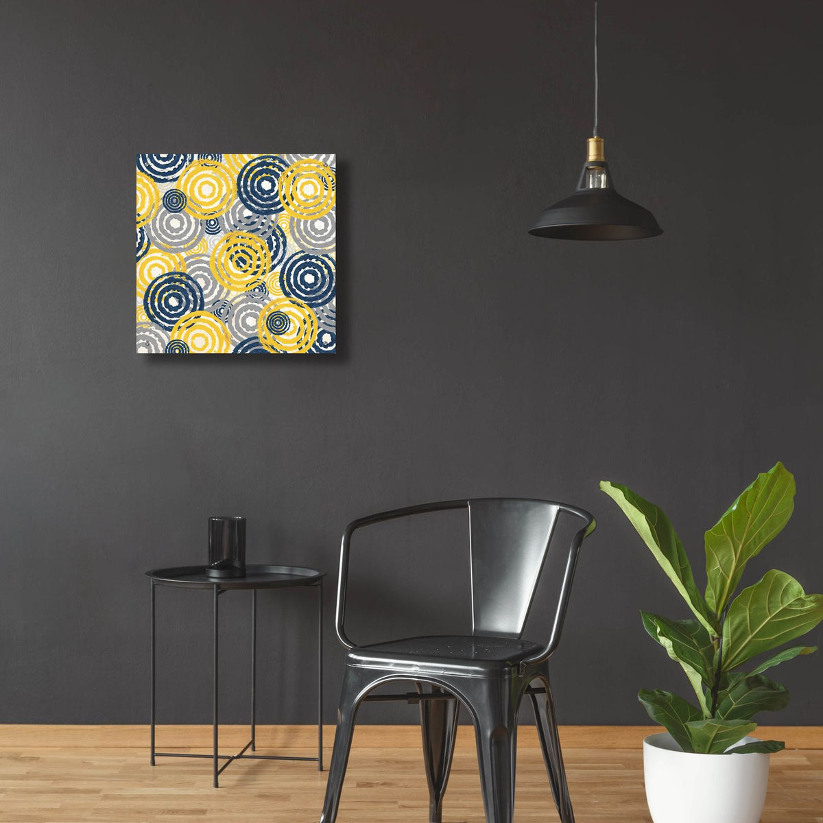 New Circles 1 by Alicia Soave - 24x24 acrylic wall art in a room