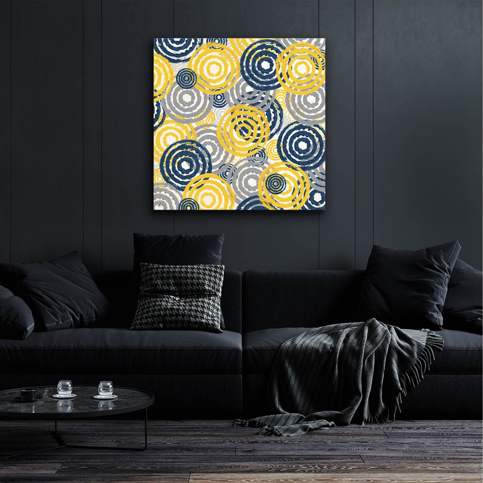 Epic Art ' New Circles 1' by Alicia Soave, Acrylic Glass Wall Art,36x36