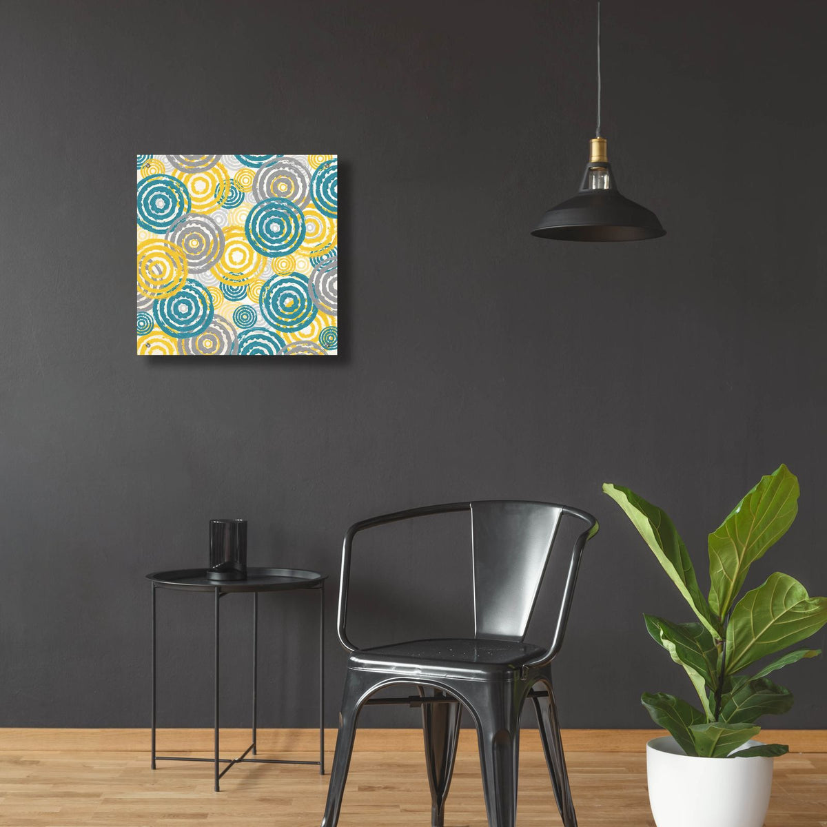 New Circles 2 by Alicia Soave - 24x24 acrylic wall art in a room