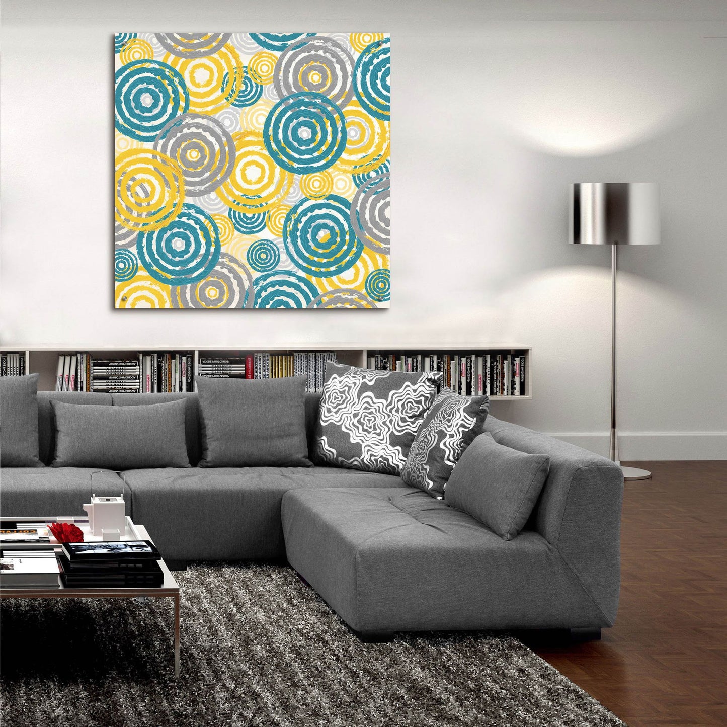 Epic Art ' New Circles 2' by Alicia Soave, Acrylic Glass Wall Art,36x36