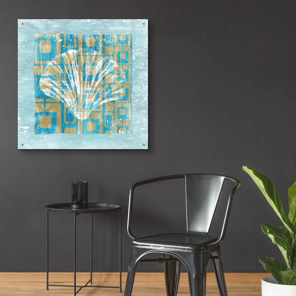 Shell Game 1 by Alicia Soave - 36x36 acrylic wall art in a room