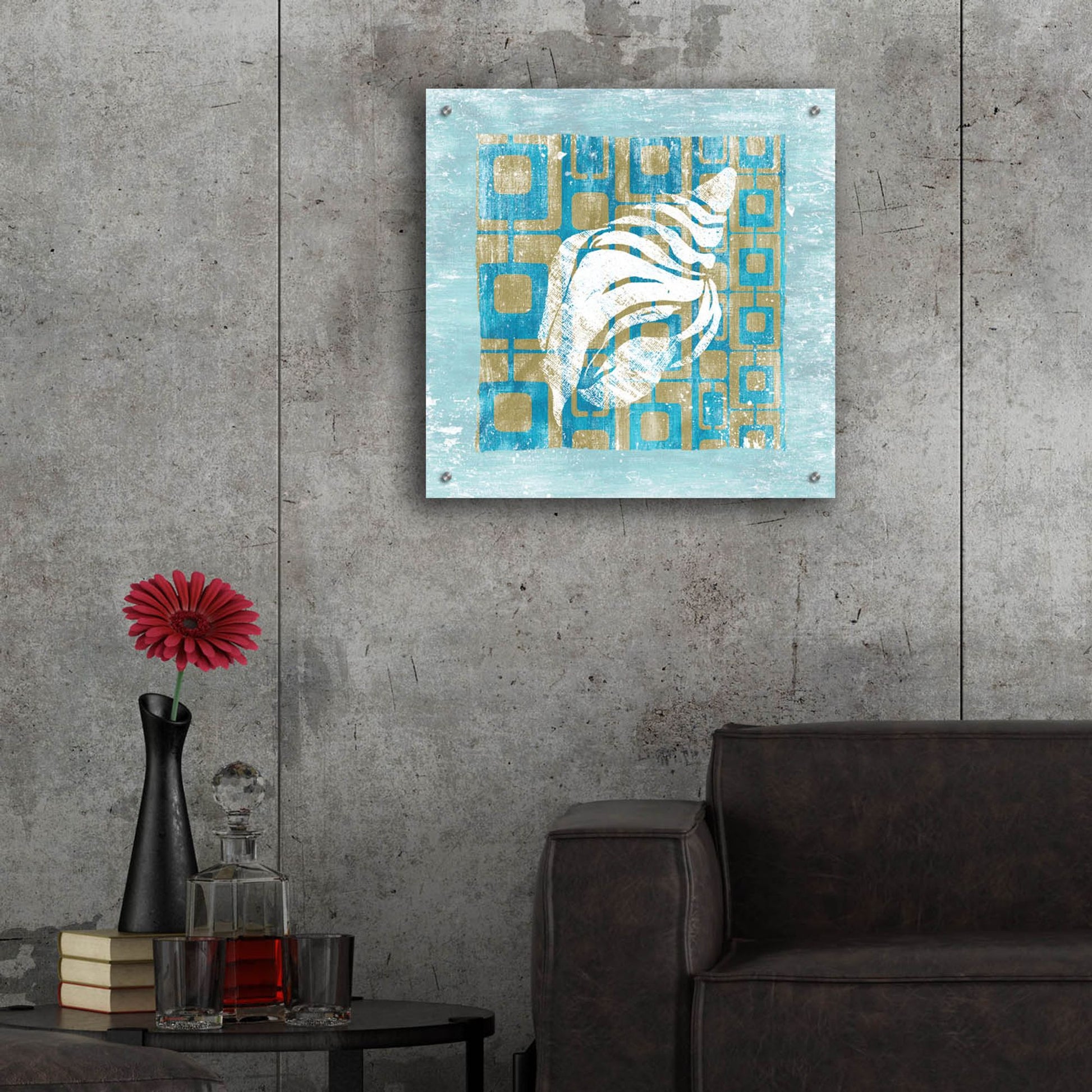 Epic Art ' Shell Game 2' by Alicia Soave, Acrylic Glass Wall Art,24x24