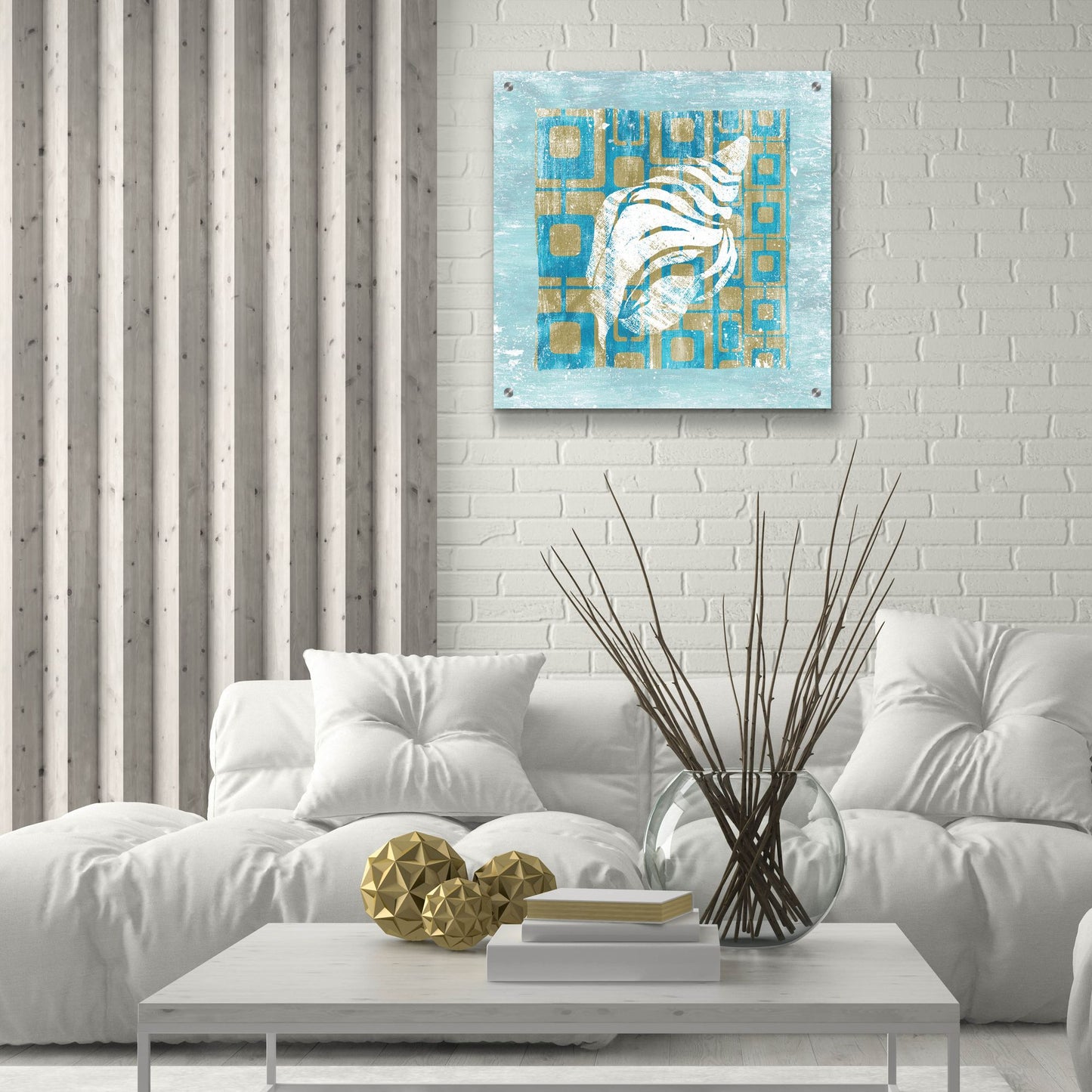 Epic Art ' Shell Game 2' by Alicia Soave, Acrylic Glass Wall Art,24x24