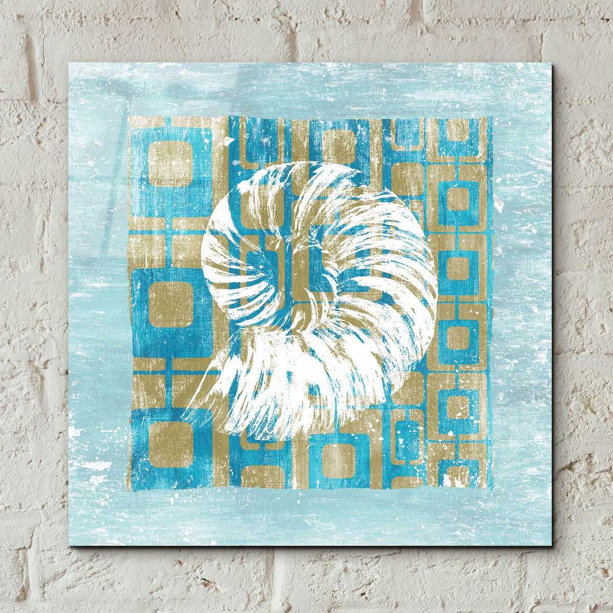 Shell Game 4 by Alicia Soave - 12x12 acrylic wall art in a room