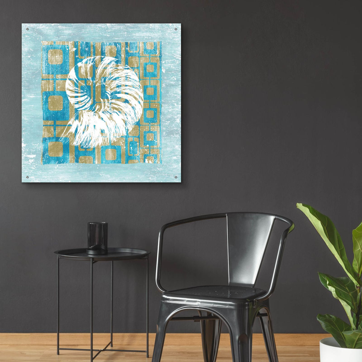 Shell Game 4 by Alicia Soave - 36x36 acrylic wall art in a room