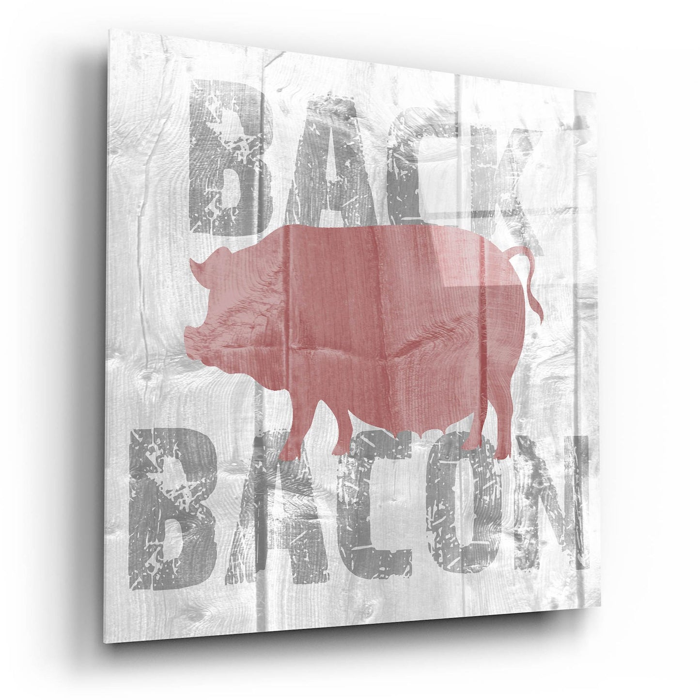 Epic Art ' Back Bacon' by Alicia Soave, Acrylic Glass Wall Art,12x12