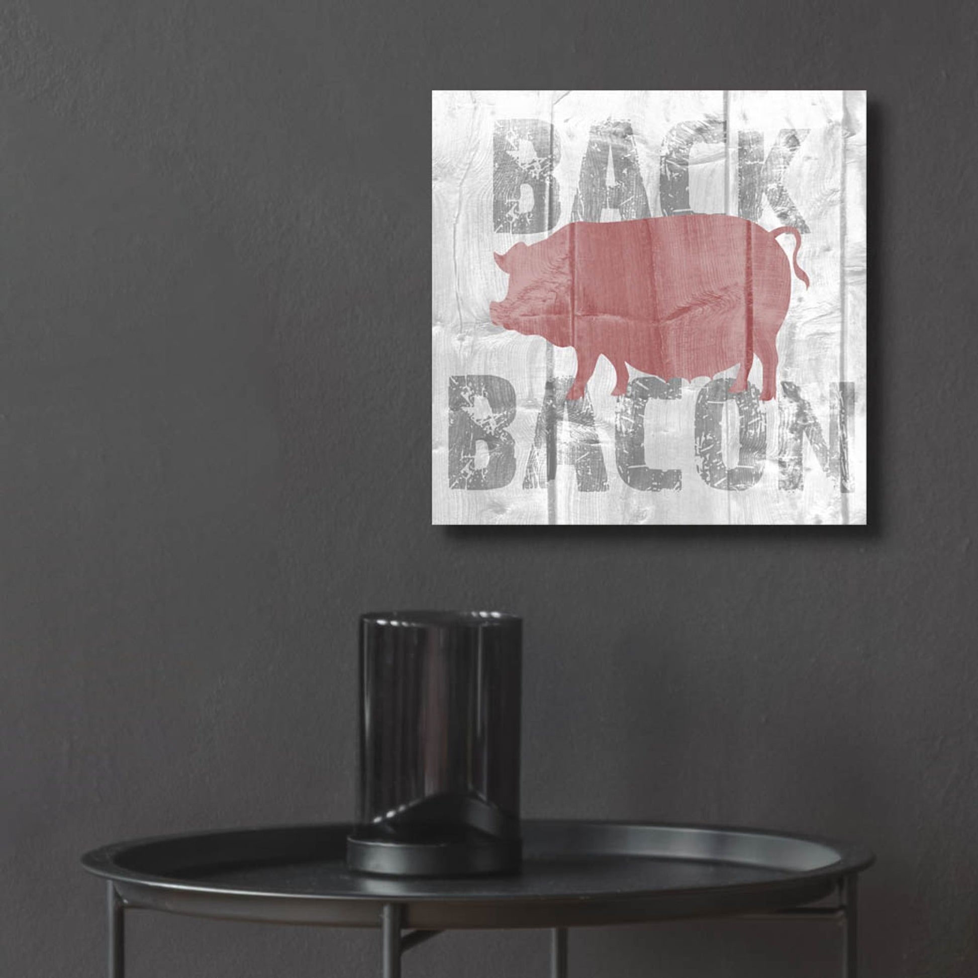 Epic Art ' Back Bacon' by Alicia Soave, Acrylic Glass Wall Art,12x12