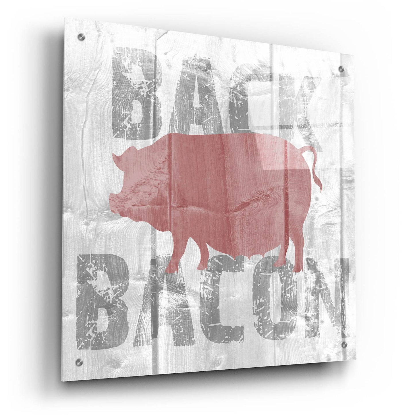 Epic Art ' Back Bacon' by Alicia Soave, Acrylic Glass Wall Art,24x24