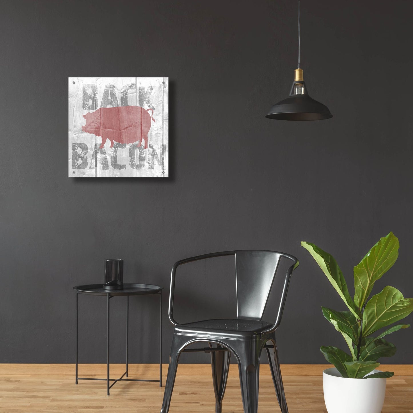 Epic Art ' Back Bacon' by Alicia Soave, Acrylic Glass Wall Art,24x24