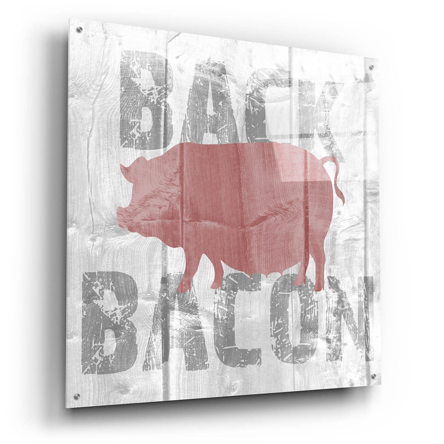 Epic Art ' Back Bacon' by Alicia Soave, Acrylic Glass Wall Art,36x36