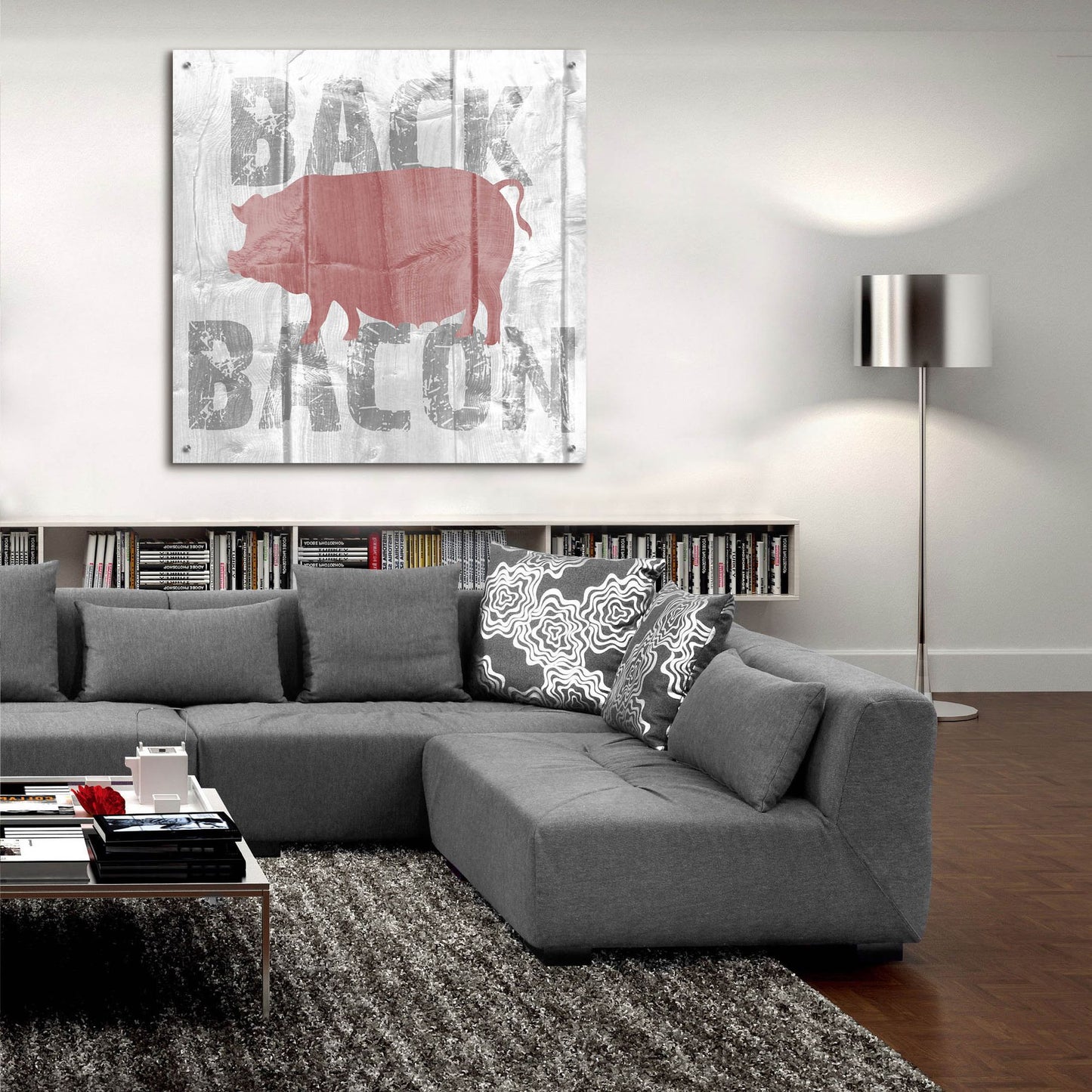 Epic Art ' Back Bacon' by Alicia Soave, Acrylic Glass Wall Art,36x36