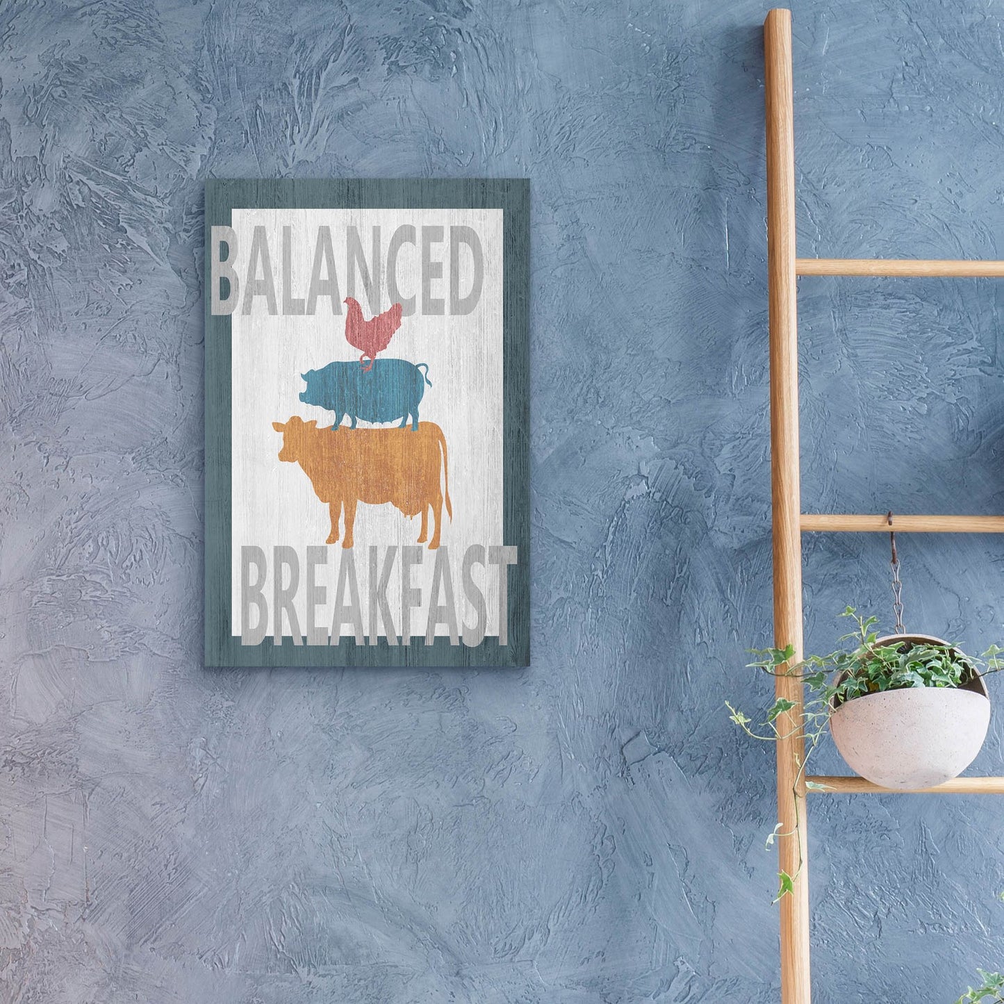 Epic Art ' Balanced Breakfast One' by Alicia Soave, Acrylic Glass Wall Art,16x24