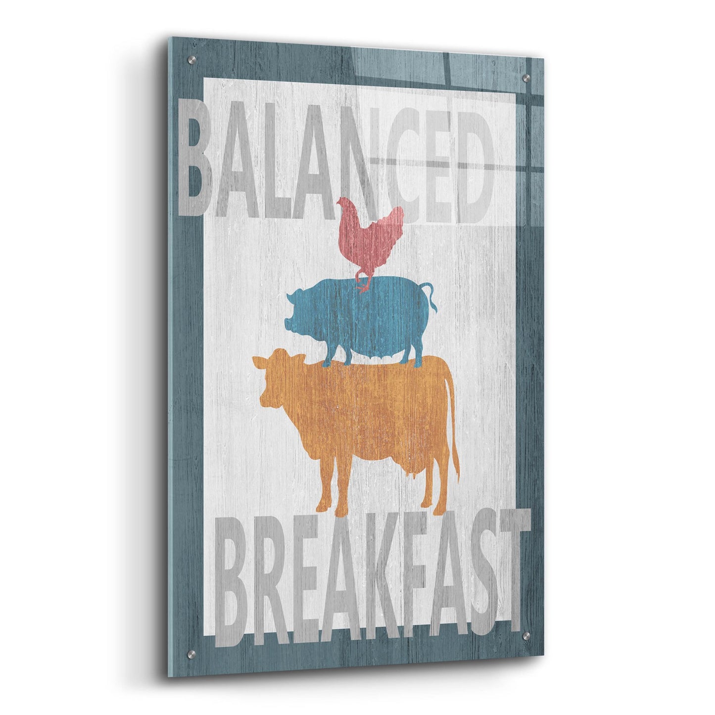 Epic Art ' Balanced Breakfast One' by Alicia Soave, Acrylic Glass Wall Art,24x36