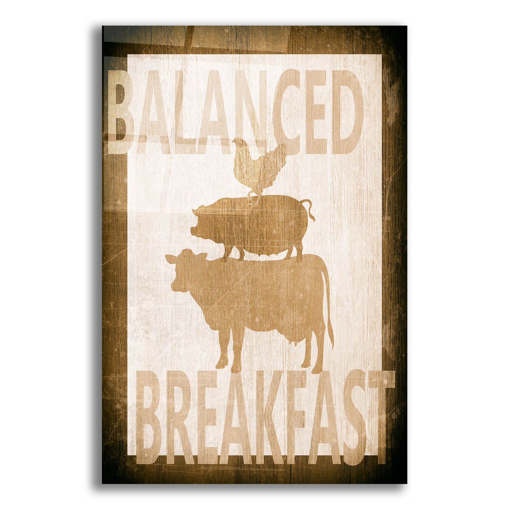 Epic Art ' Balanced Breakfast Two' by Alicia Soave, Acrylic Glass Wall Art,12x16