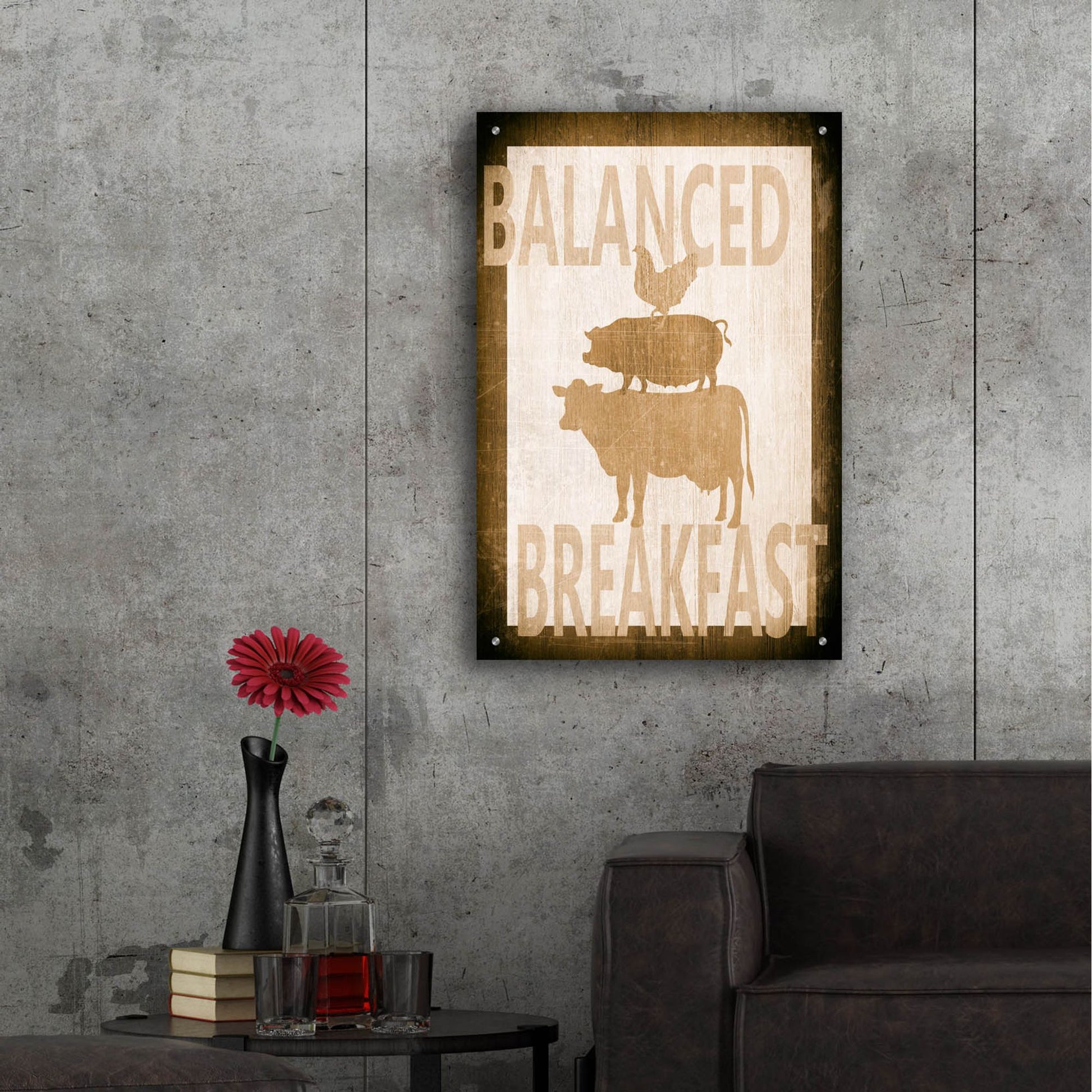 Epic Art ' Balanced Breakfast Two' by Alicia Soave, Acrylic Glass Wall Art,24x36