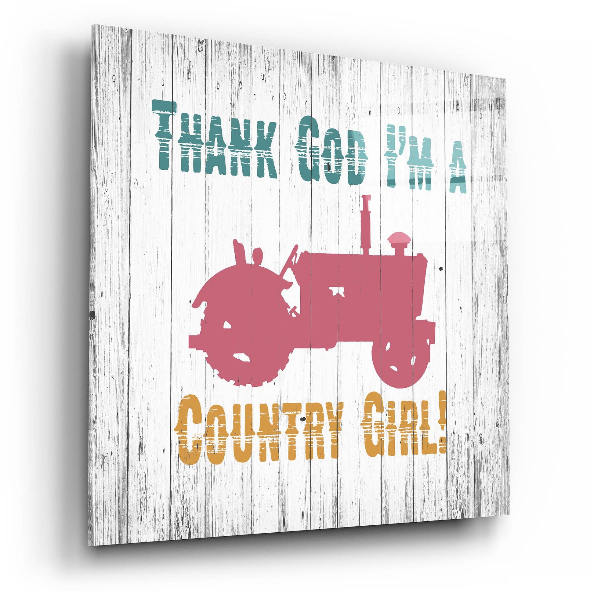 Epic Art ' Country Girl' by Alicia Soave, Acrylic Glass Wall Art,12x12