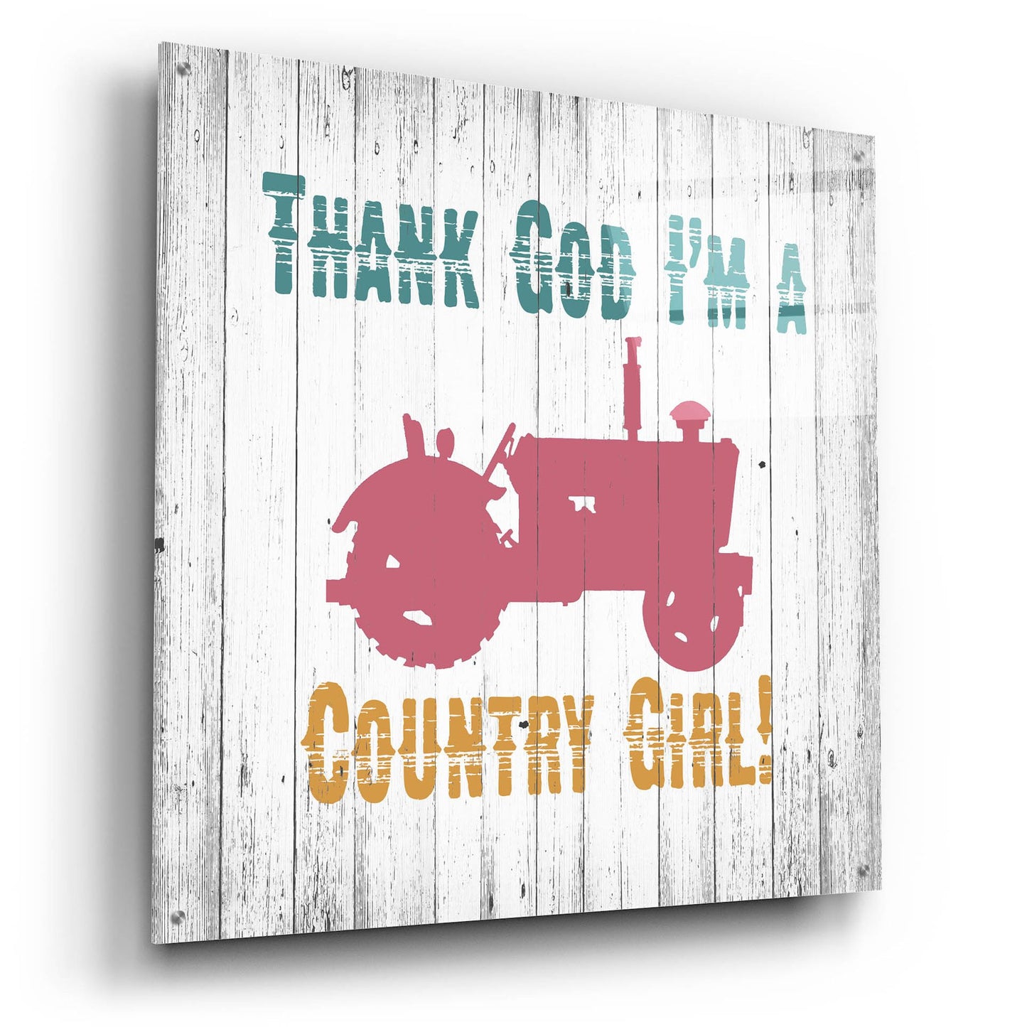 Epic Art ' Country Girl' by Alicia Soave, Acrylic Glass Wall Art,36x36