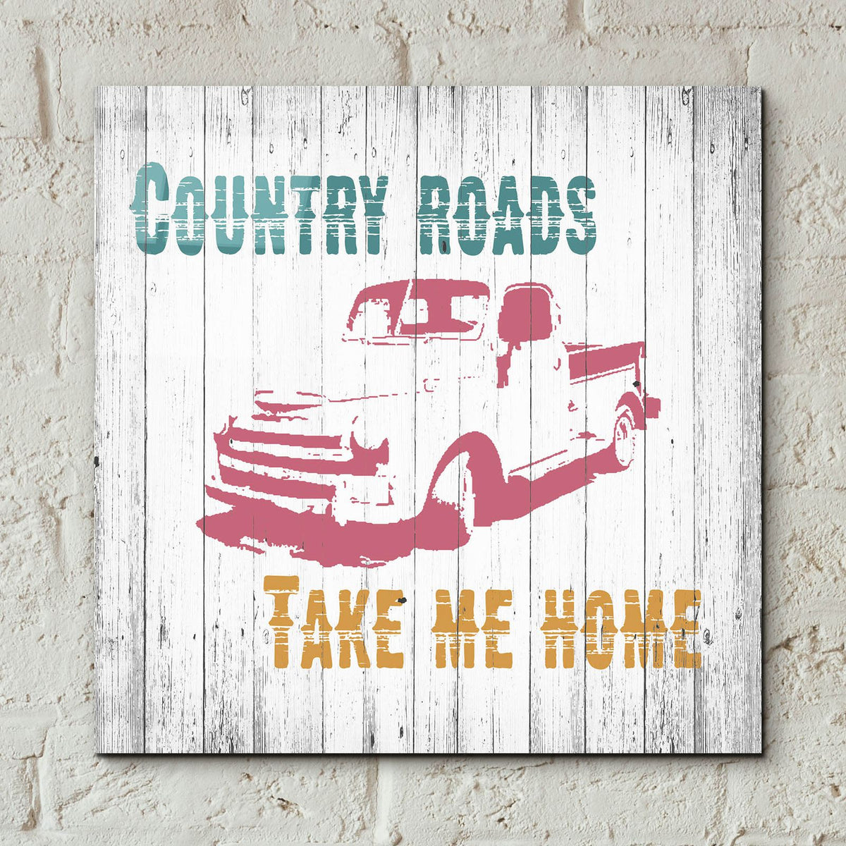 Country Roads by Alicia Soave - 12x12 acrylic wall art in a room