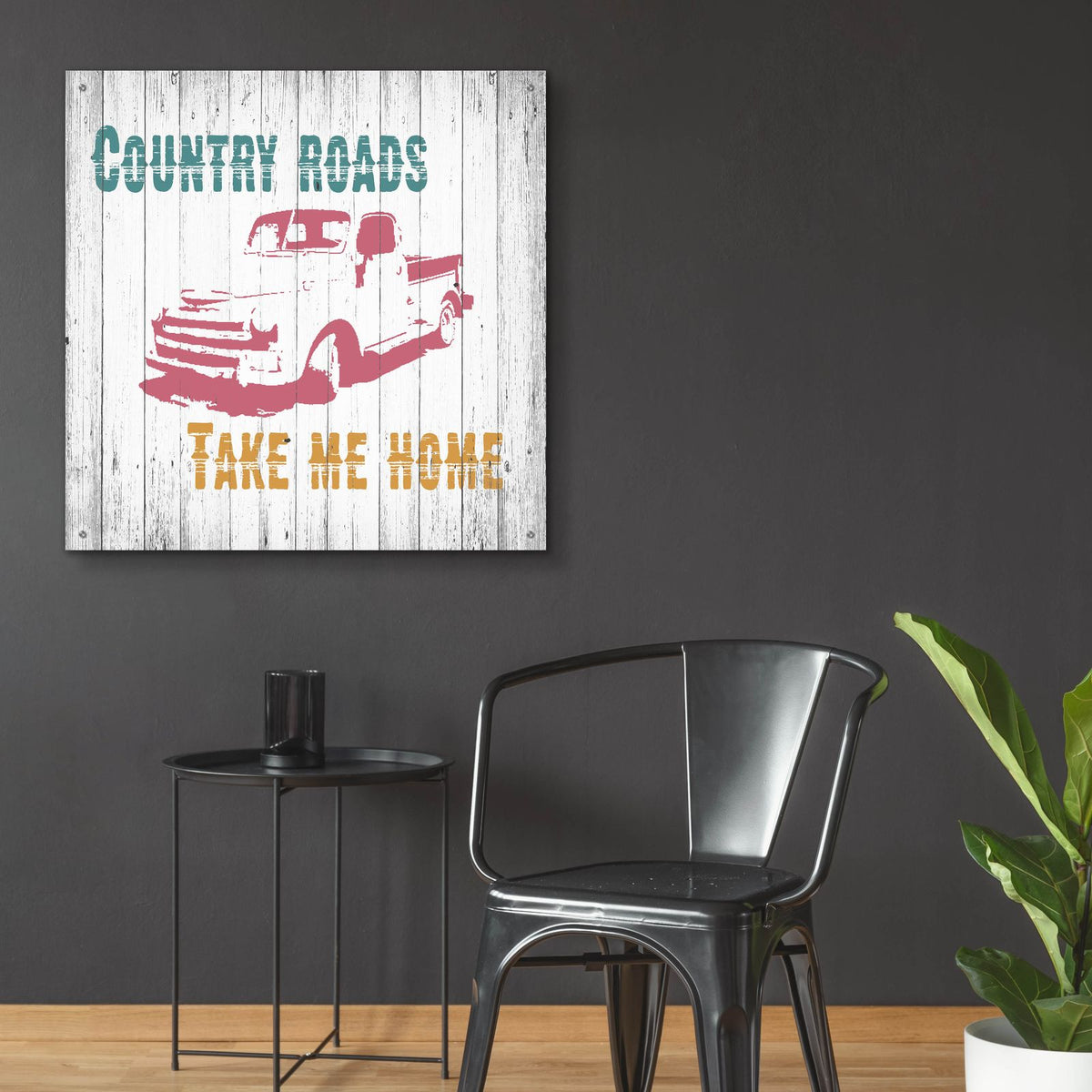 Country Roads by Alicia Soave - 36x36 acrylic wall art in a room