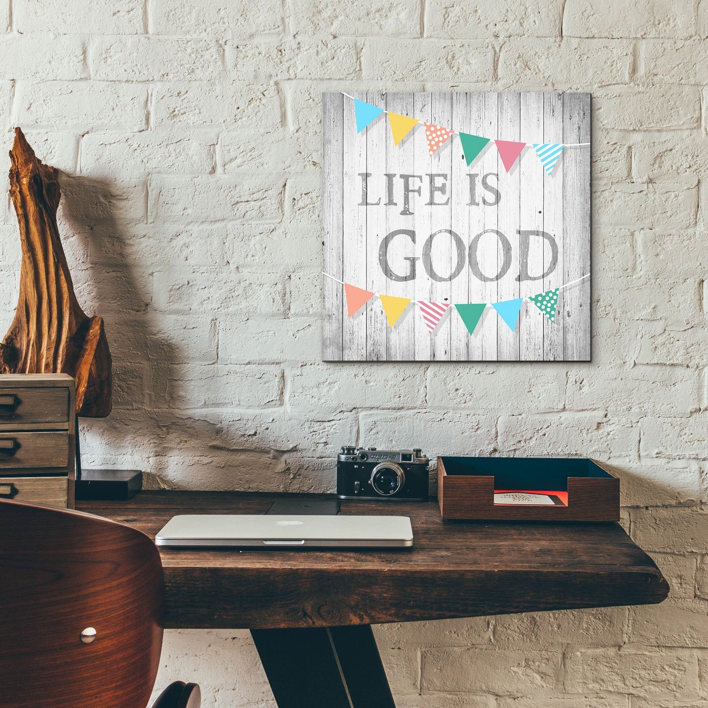 Epic Art ' Life is Good' by Alicia Soave, Acrylic Glass Wall Art,12x12