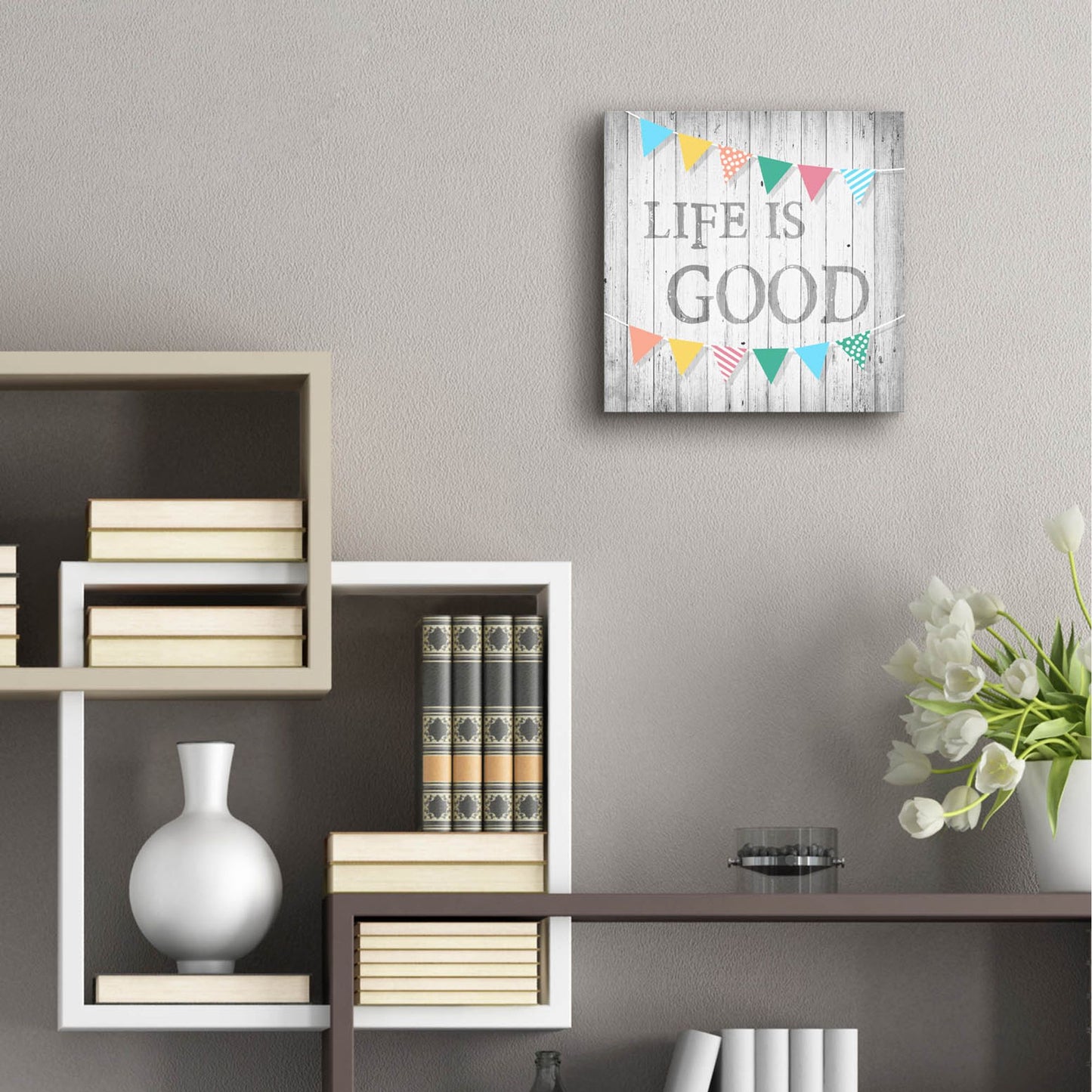 Epic Art ' Life is Good' by Alicia Soave, Acrylic Glass Wall Art,12x12