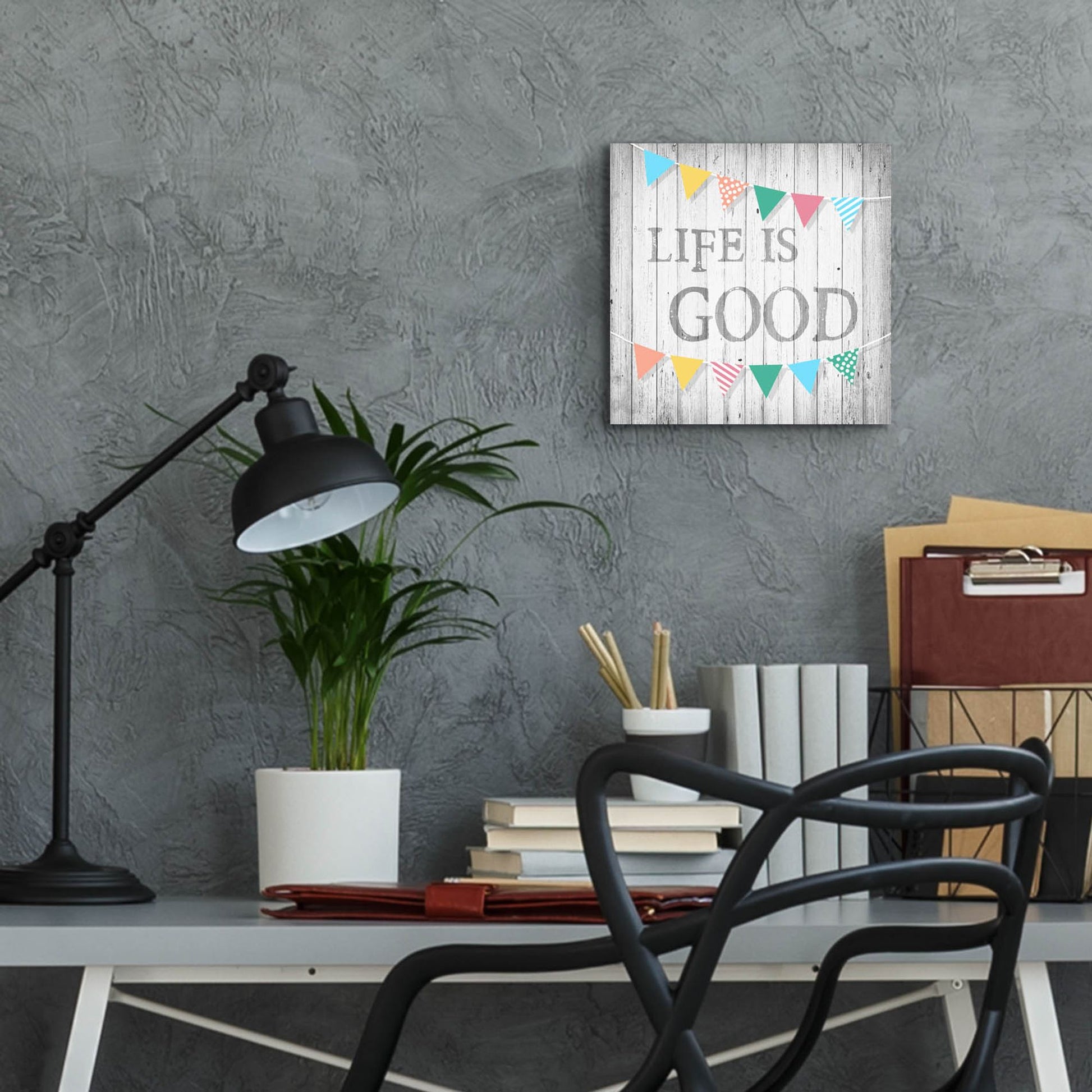 Epic Art ' Life is Good' by Alicia Soave, Acrylic Glass Wall Art,12x12