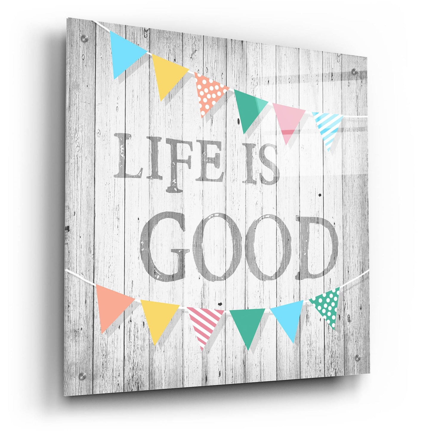 Epic Art ' Life is Good' by Alicia Soave, Acrylic Glass Wall Art,24x24