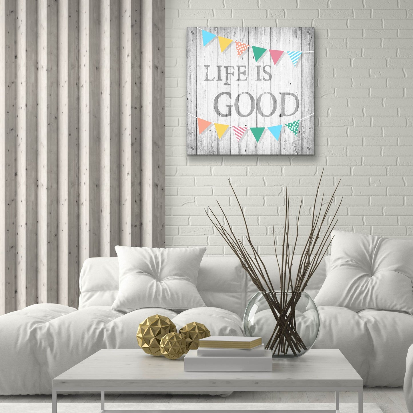 Epic Art ' Life is Good' by Alicia Soave, Acrylic Glass Wall Art,24x24