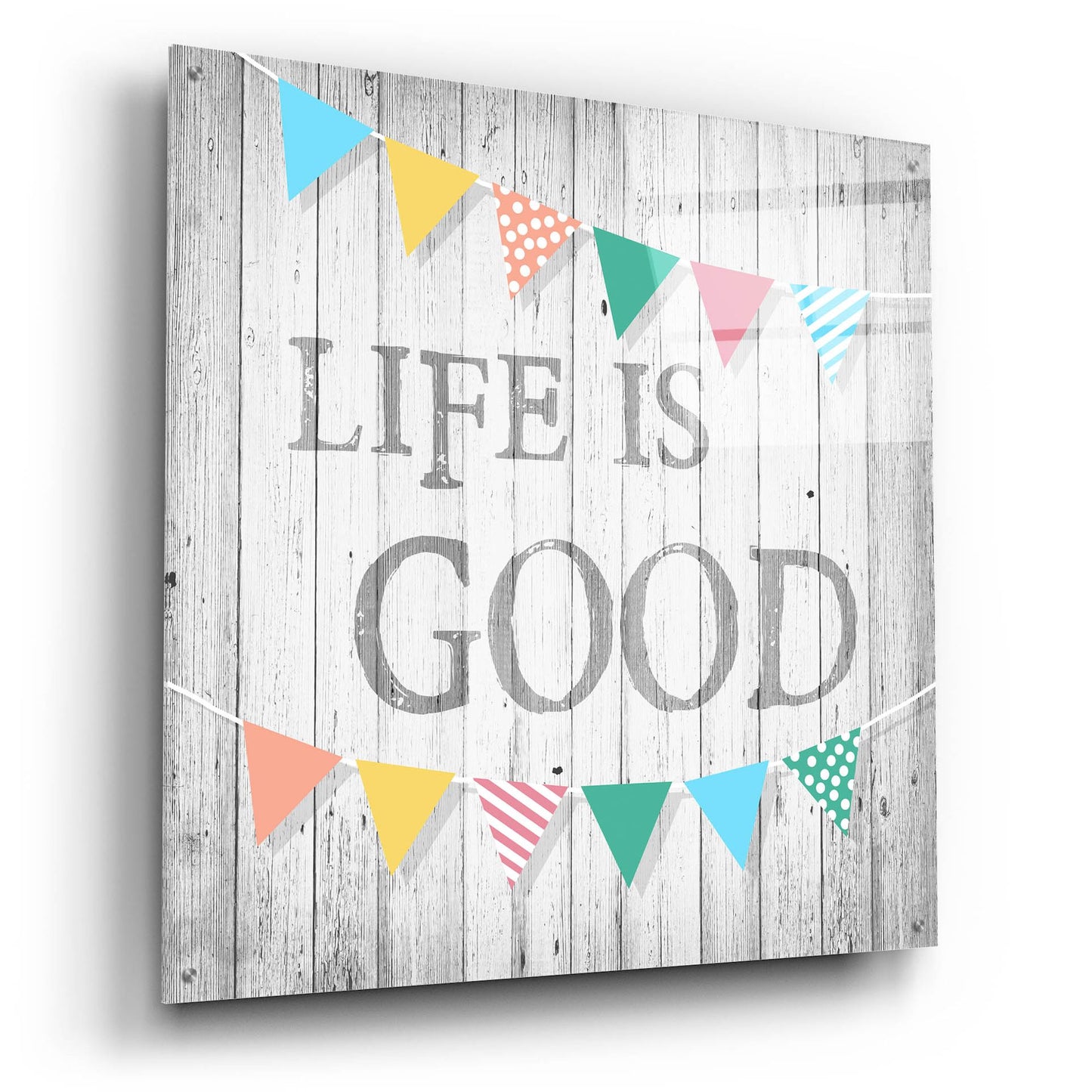 Epic Art ' Life is Good' by Alicia Soave, Acrylic Glass Wall Art,36x36