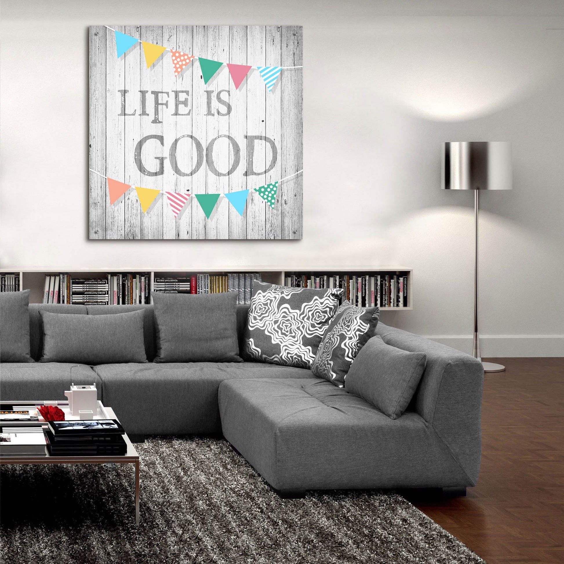 Epic Art ' Life is Good' by Alicia Soave, Acrylic Glass Wall Art,36x36