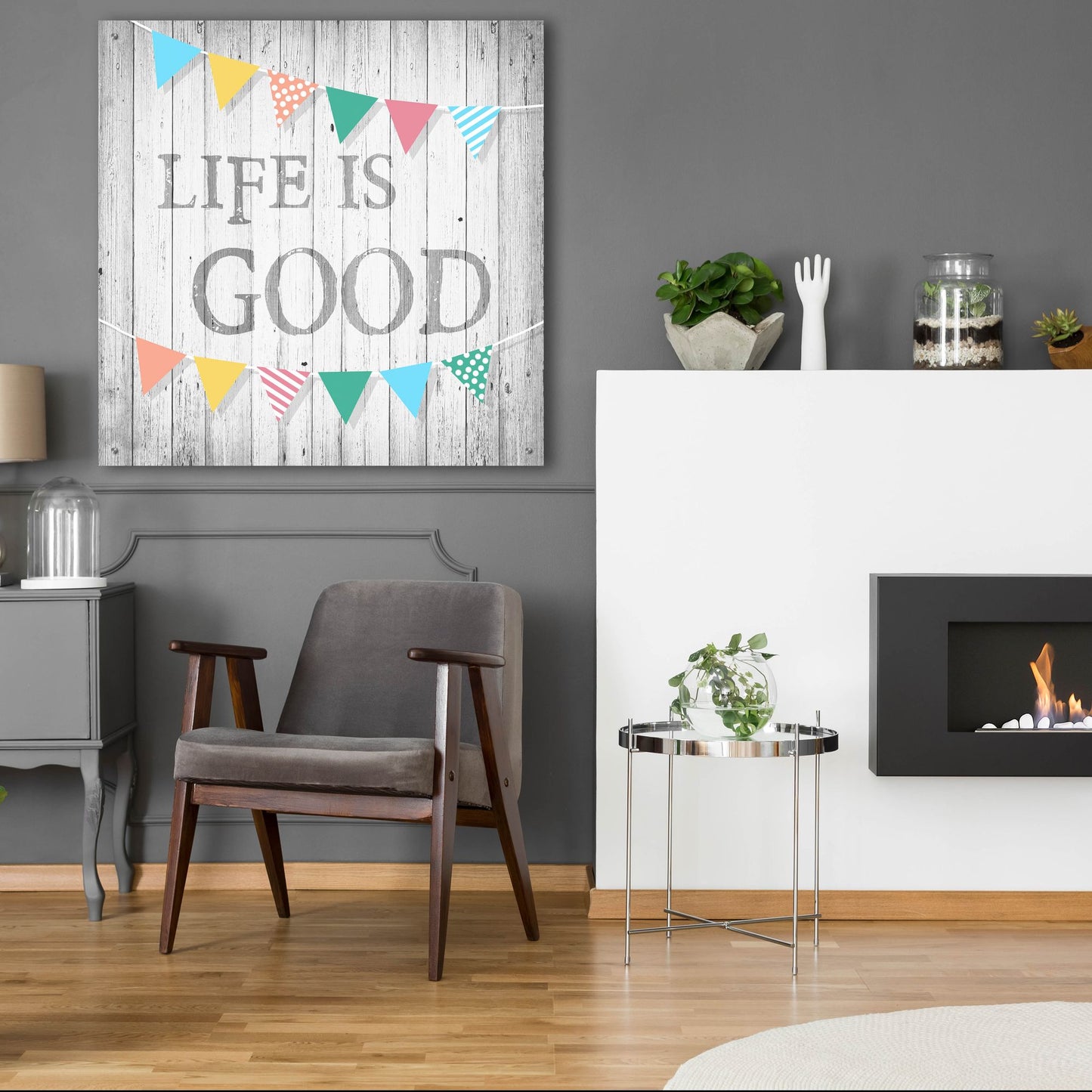 Epic Art ' Life is Good' by Alicia Soave, Acrylic Glass Wall Art,36x36