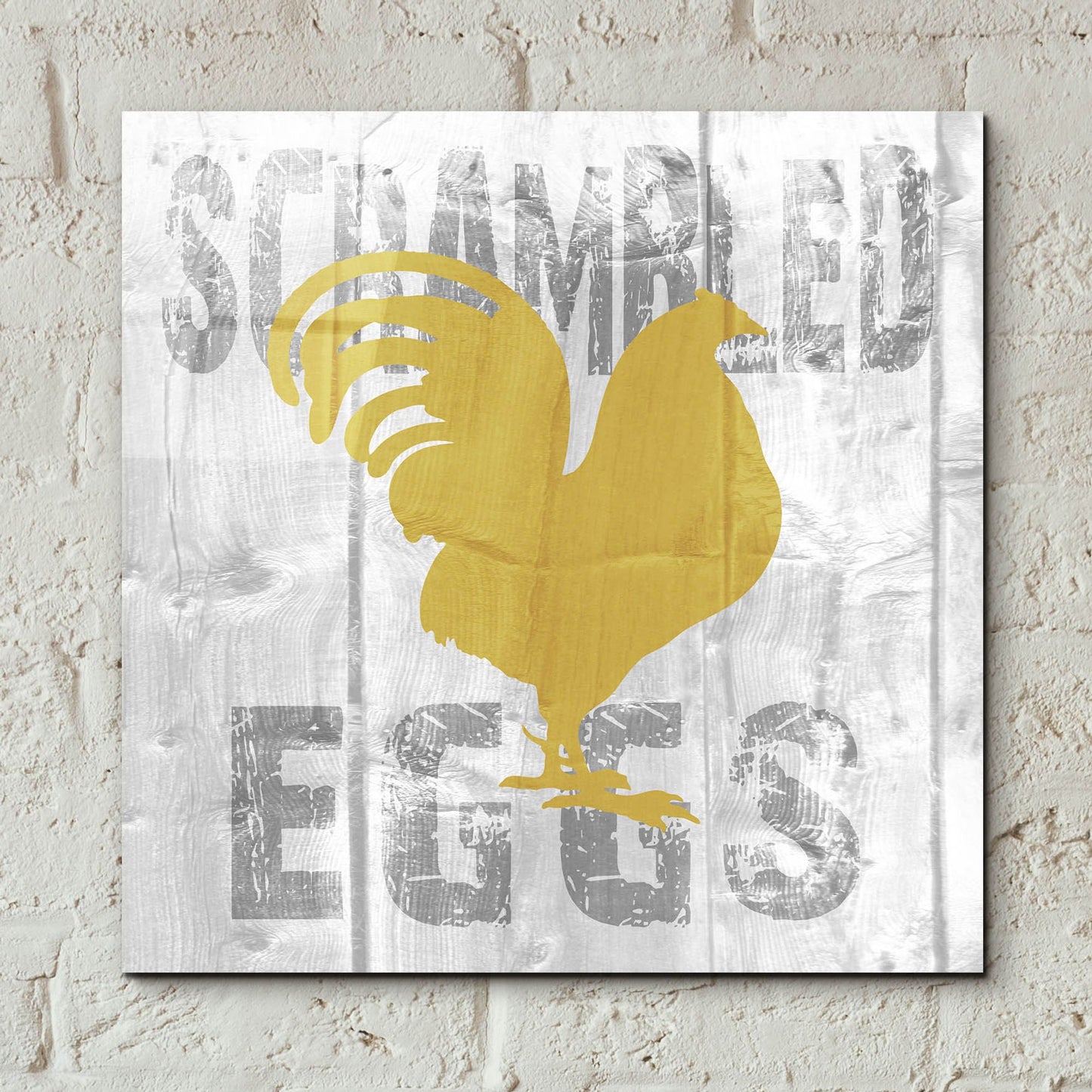 Epic Art ' Scrambled Eggs' by Alicia Soave, Acrylic Glass Wall Art,12x12