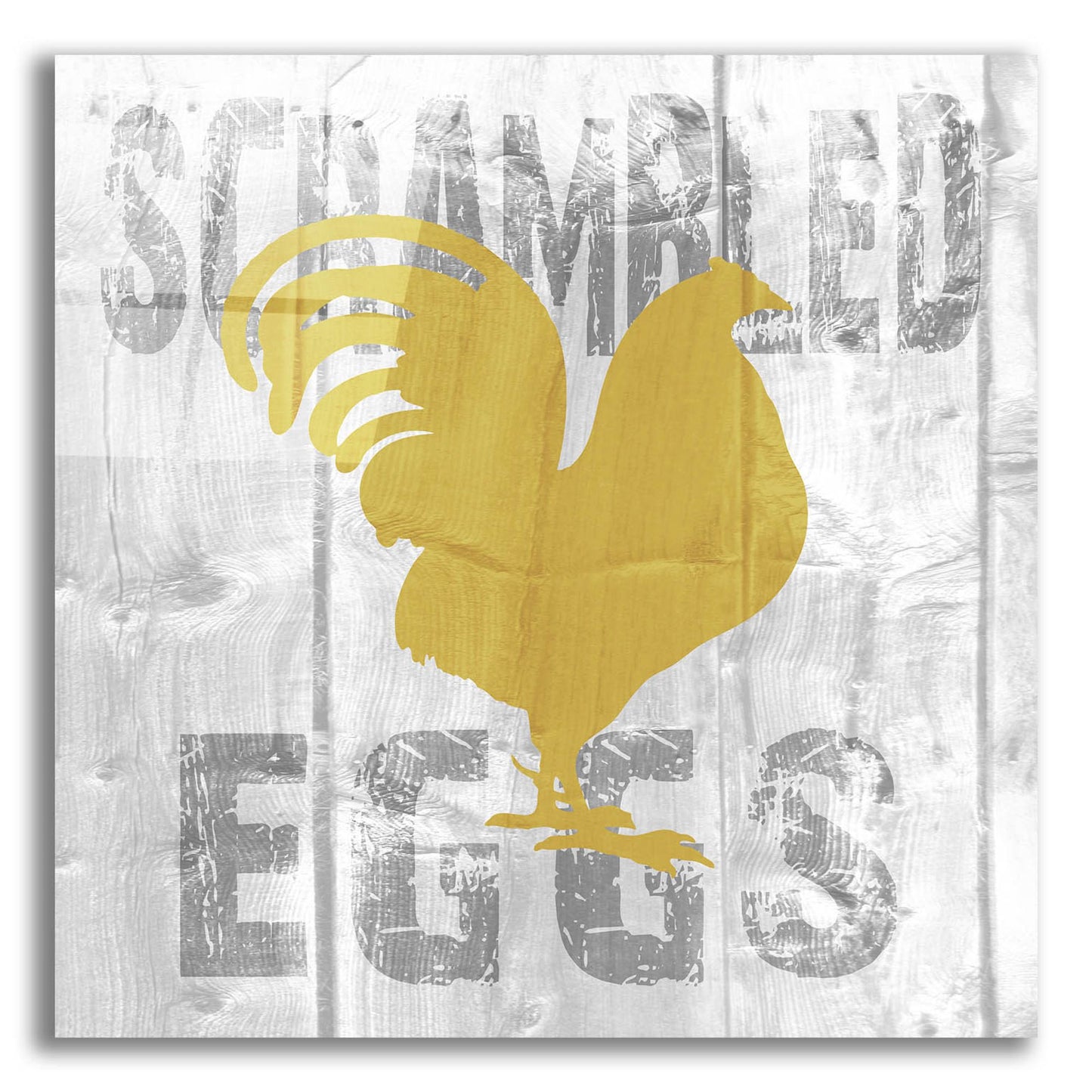 Epic Art ' Scrambled Eggs' by Alicia Soave, Acrylic Glass Wall Art,12x12