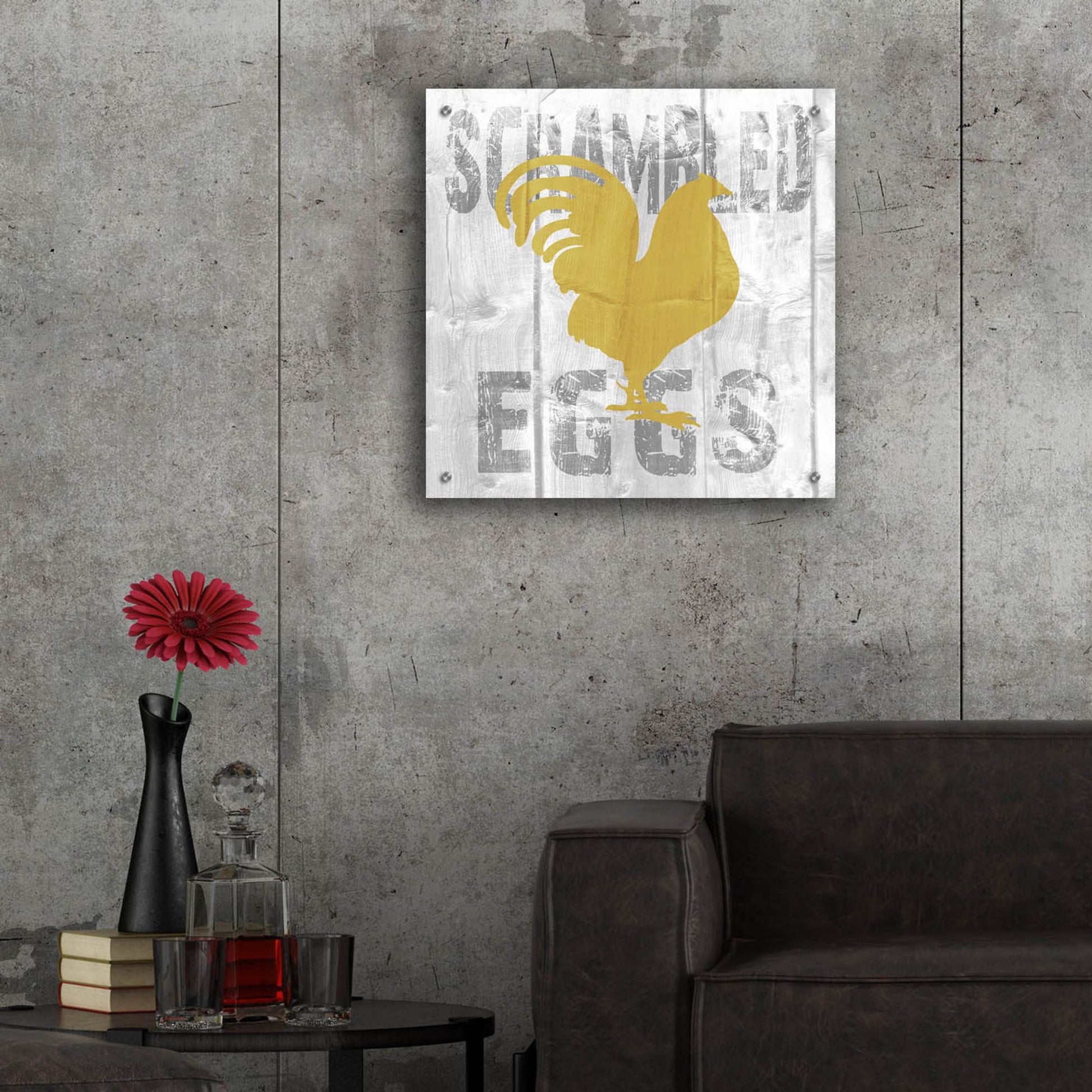 Epic Art ' Scrambled Eggs' by Alicia Soave, Acrylic Glass Wall Art,24x24