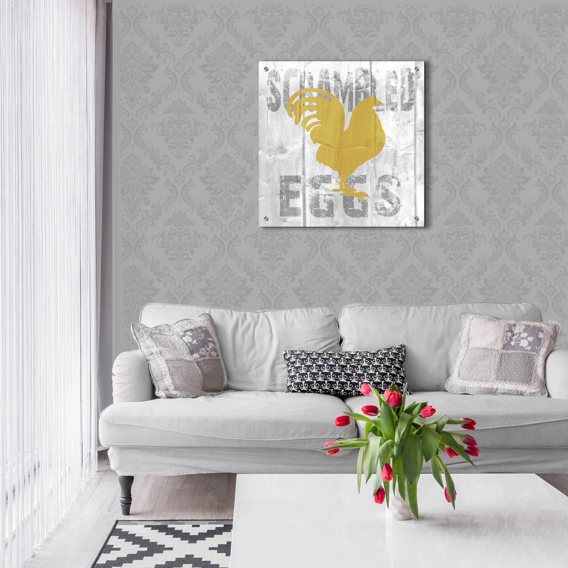 Epic Art ' Scrambled Eggs' by Alicia Soave, Acrylic Glass Wall Art,24x24