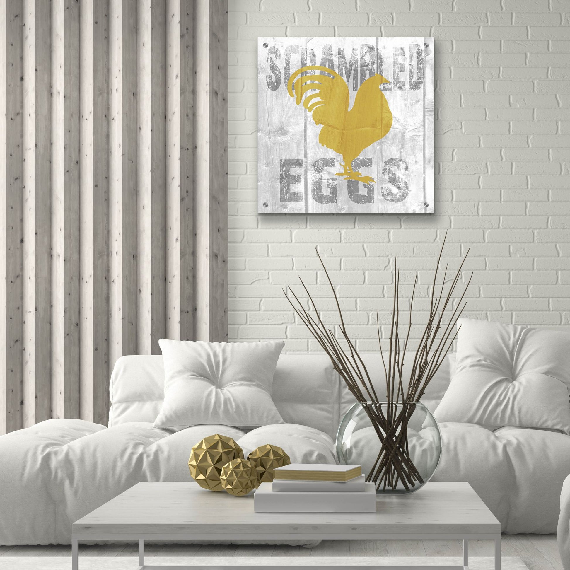 Epic Art ' Scrambled Eggs' by Alicia Soave, Acrylic Glass Wall Art,24x24