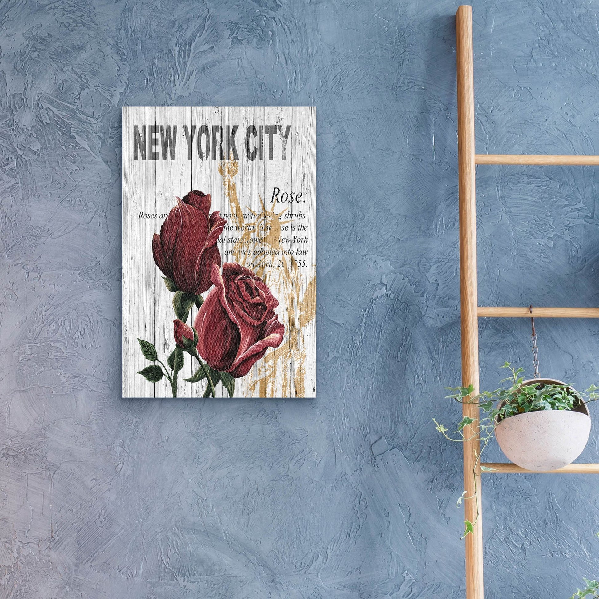 Epic Art ' New York Roses' by Alicia Soave, Acrylic Glass Wall Art,16x24