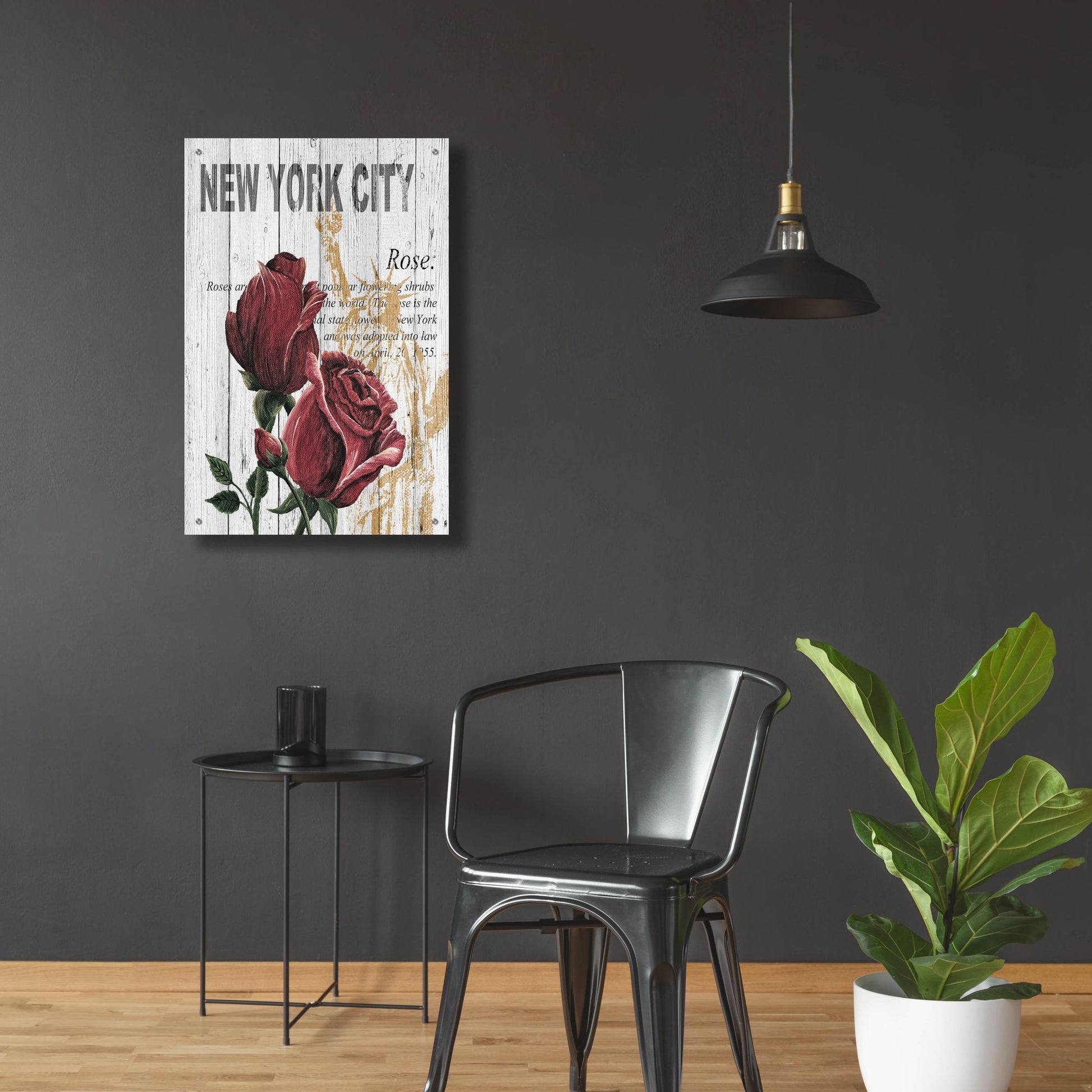 Epic Art ' New York Roses' by Alicia Soave, Acrylic Glass Wall Art,24x36