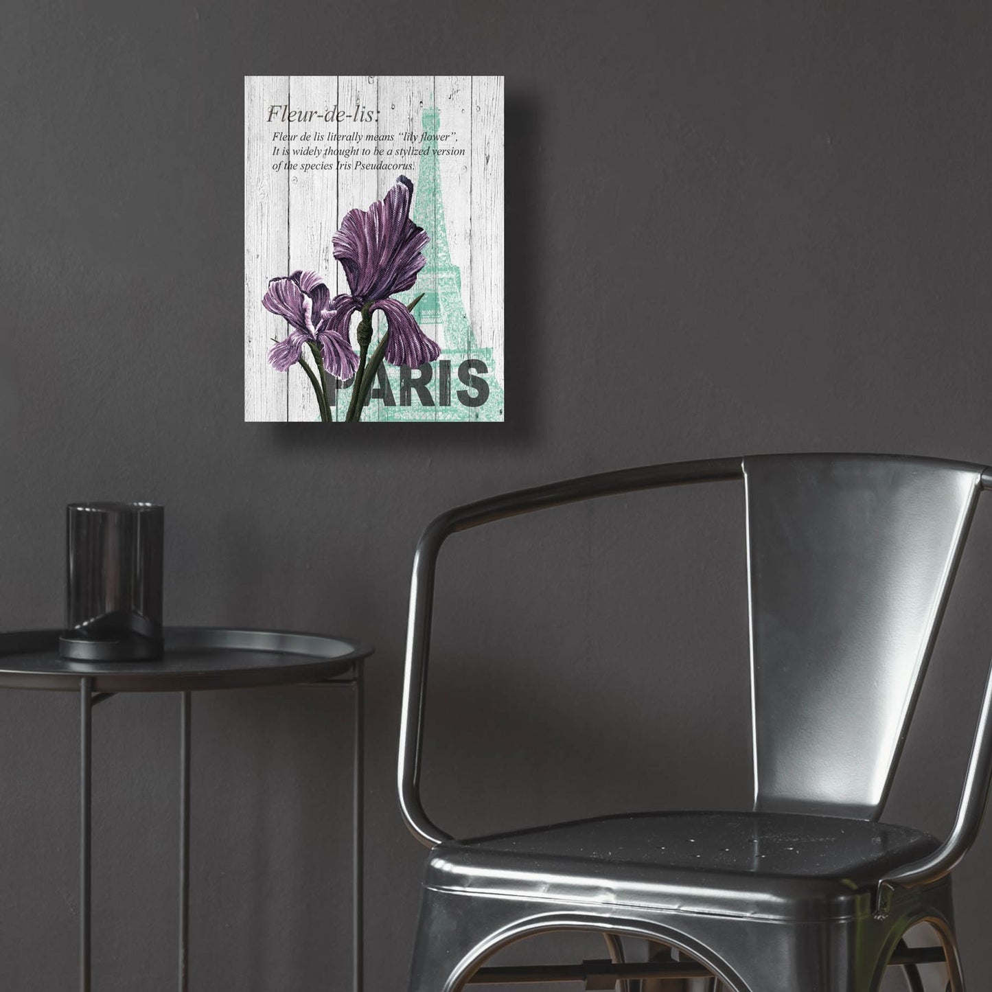 Epic Art ' Paris Iris' by Alicia Soave, Acrylic Glass Wall Art,12x16