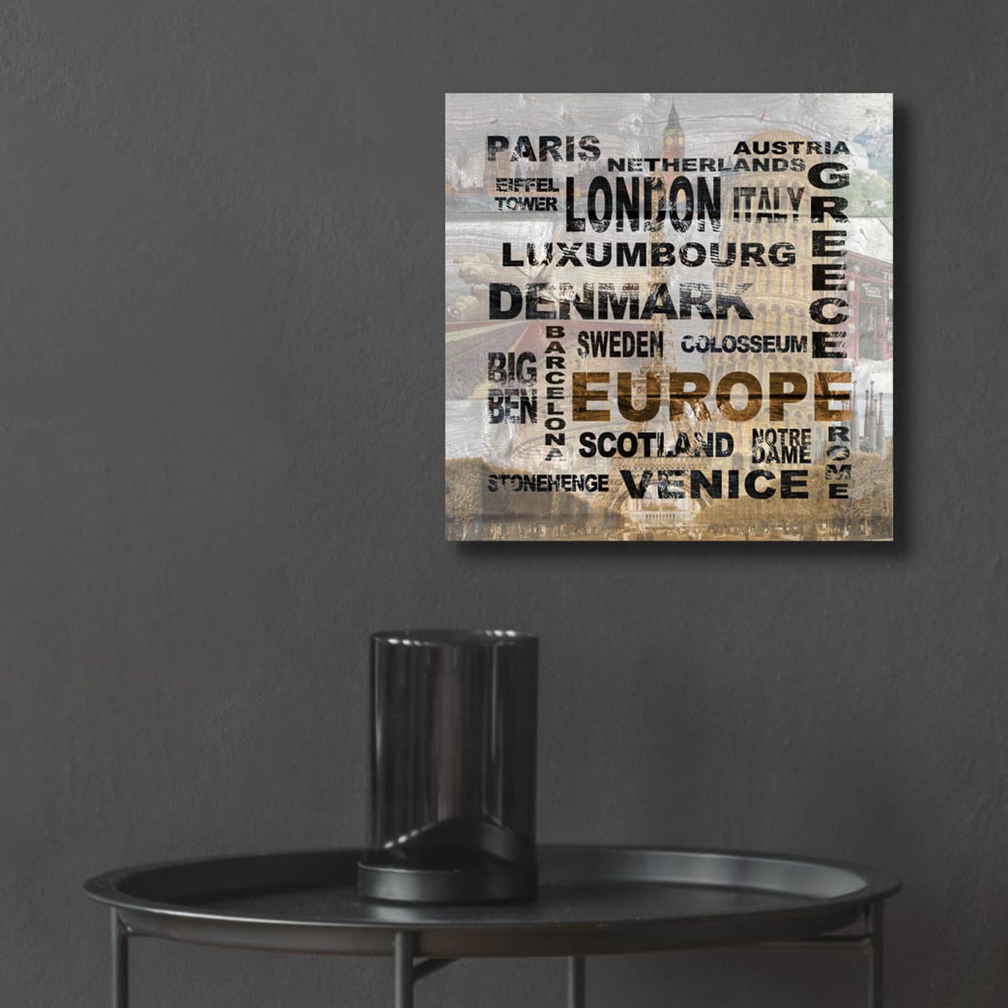 Epic Art ' Europe' by Alicia Soave, Acrylic Glass Wall Art,12x12