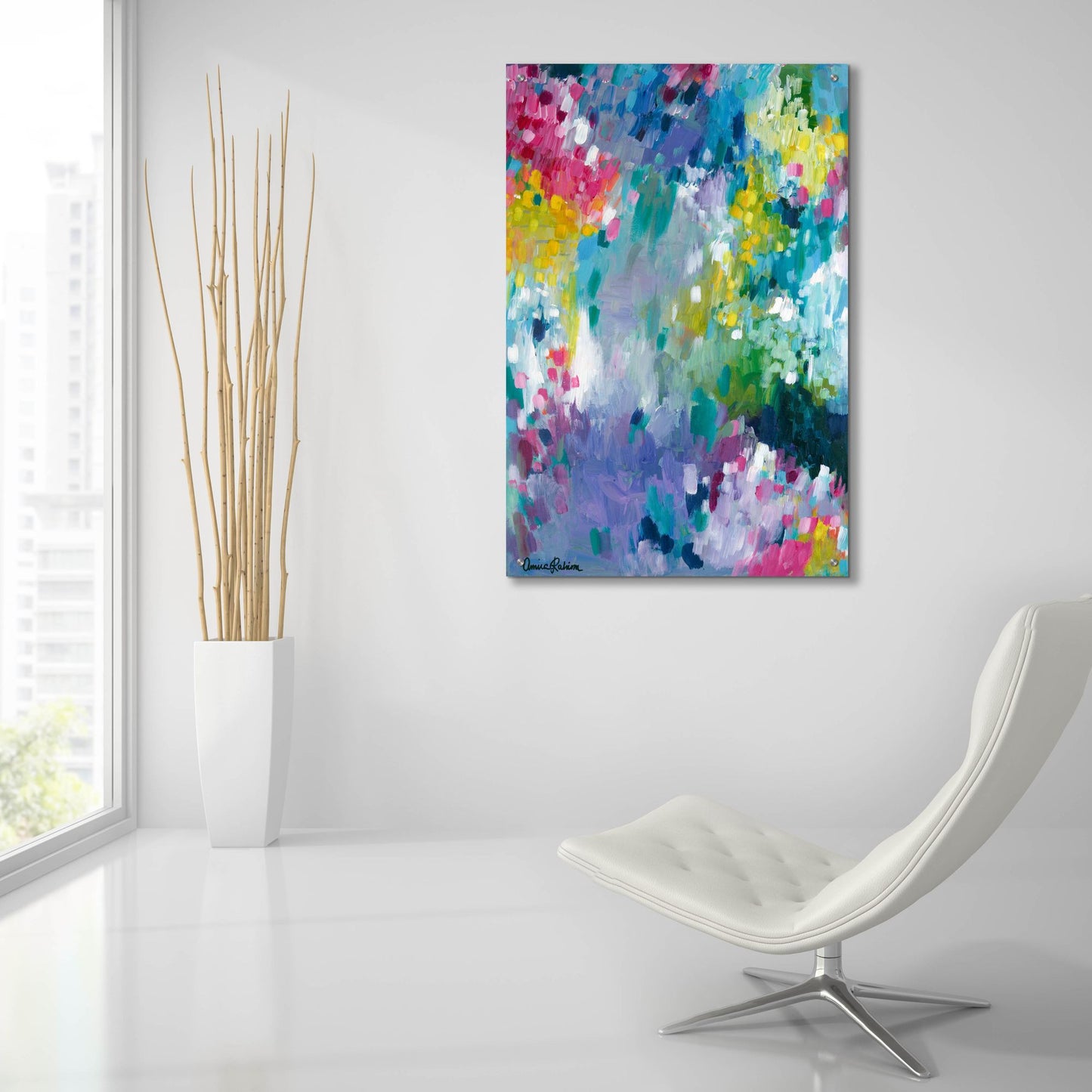 Epic Art ' Dancing in the Rain' by Amira Rahim, Acrylic Glass Wall Art,24x36