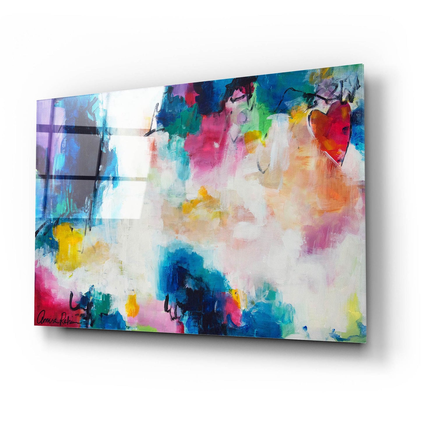 Epic Art ' Heart of the Matter' by Amira Rahim, Acrylic Glass Wall Art,24x16