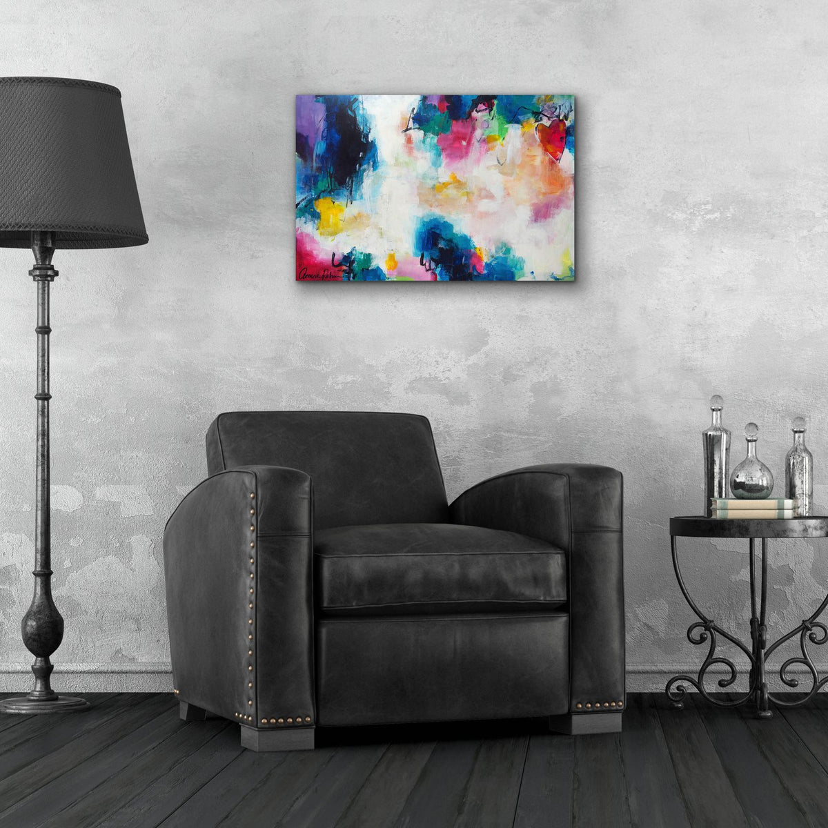 Heart of the Matter by Amira Rahim - 24x16 acrylic wall art in a room