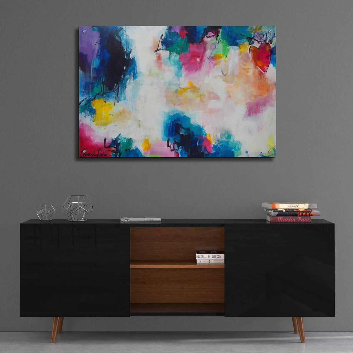 Heart of the Matter by Amira Rahim - 36x24 acrylic wall art in a room