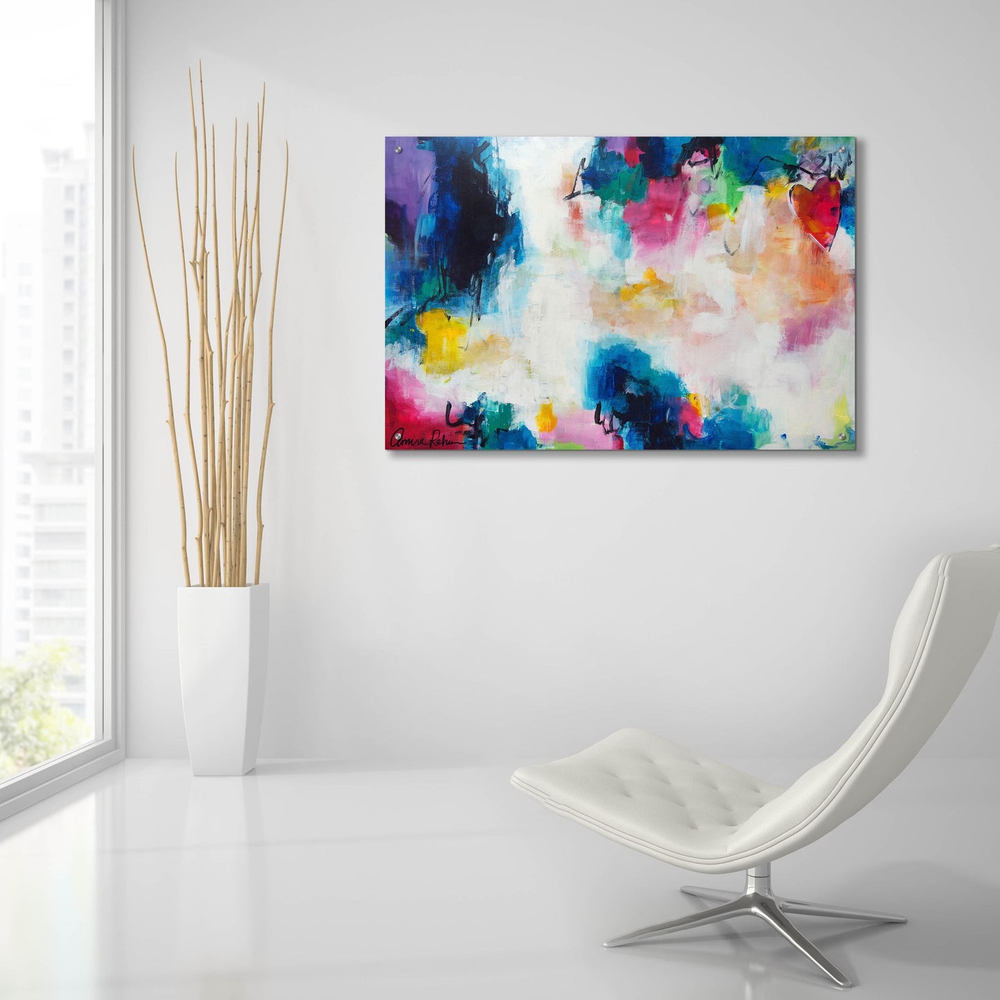 Epic Art ' Heart of the Matter' by Amira Rahim, Acrylic Glass Wall Art,36x24