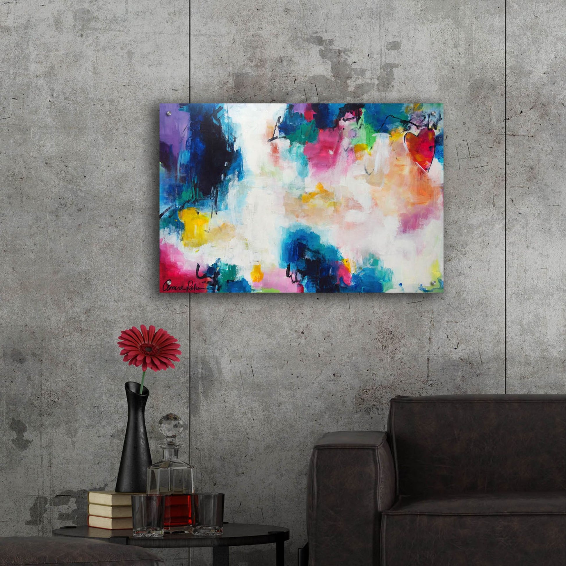 Epic Art ' Heart of the Matter' by Amira Rahim, Acrylic Glass Wall Art,36x24