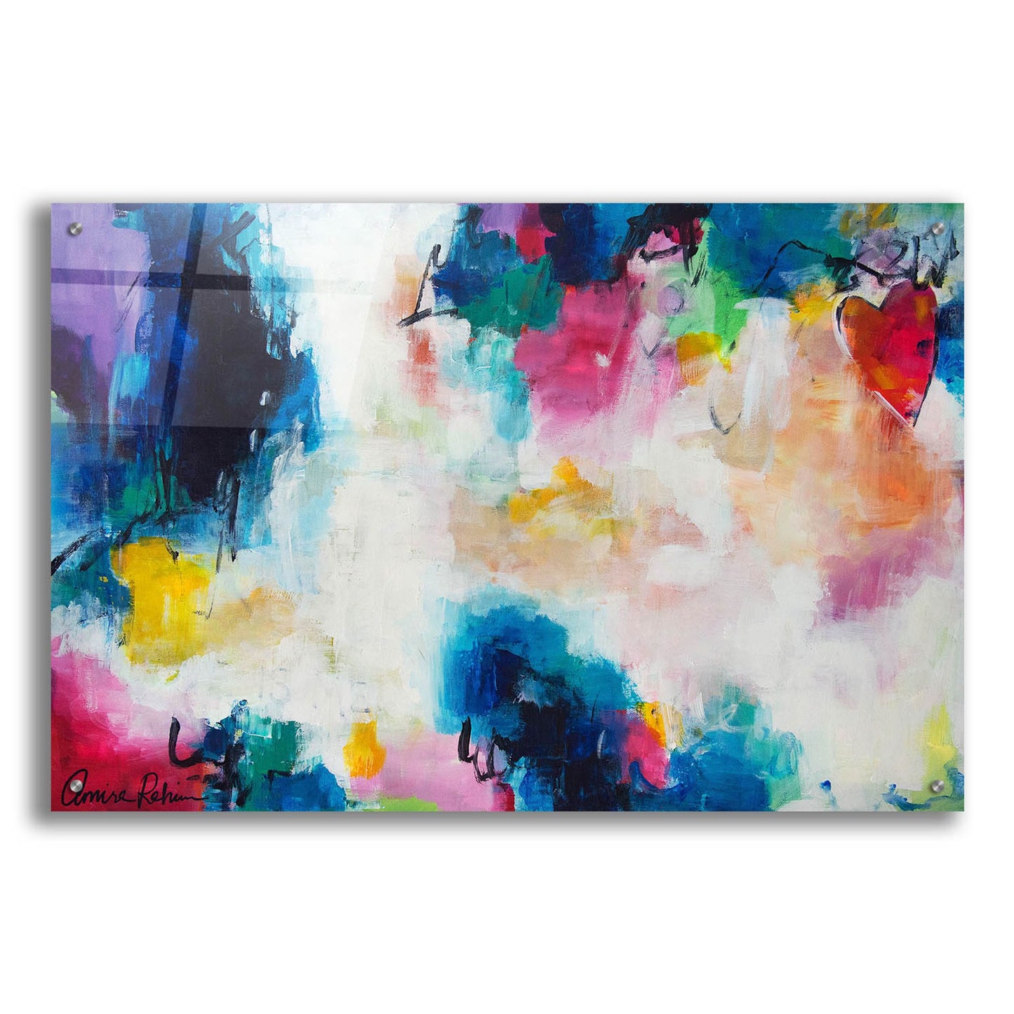 Epic Art ' Heart of the Matter' by Amira Rahim, Acrylic Glass Wall Art,36x24