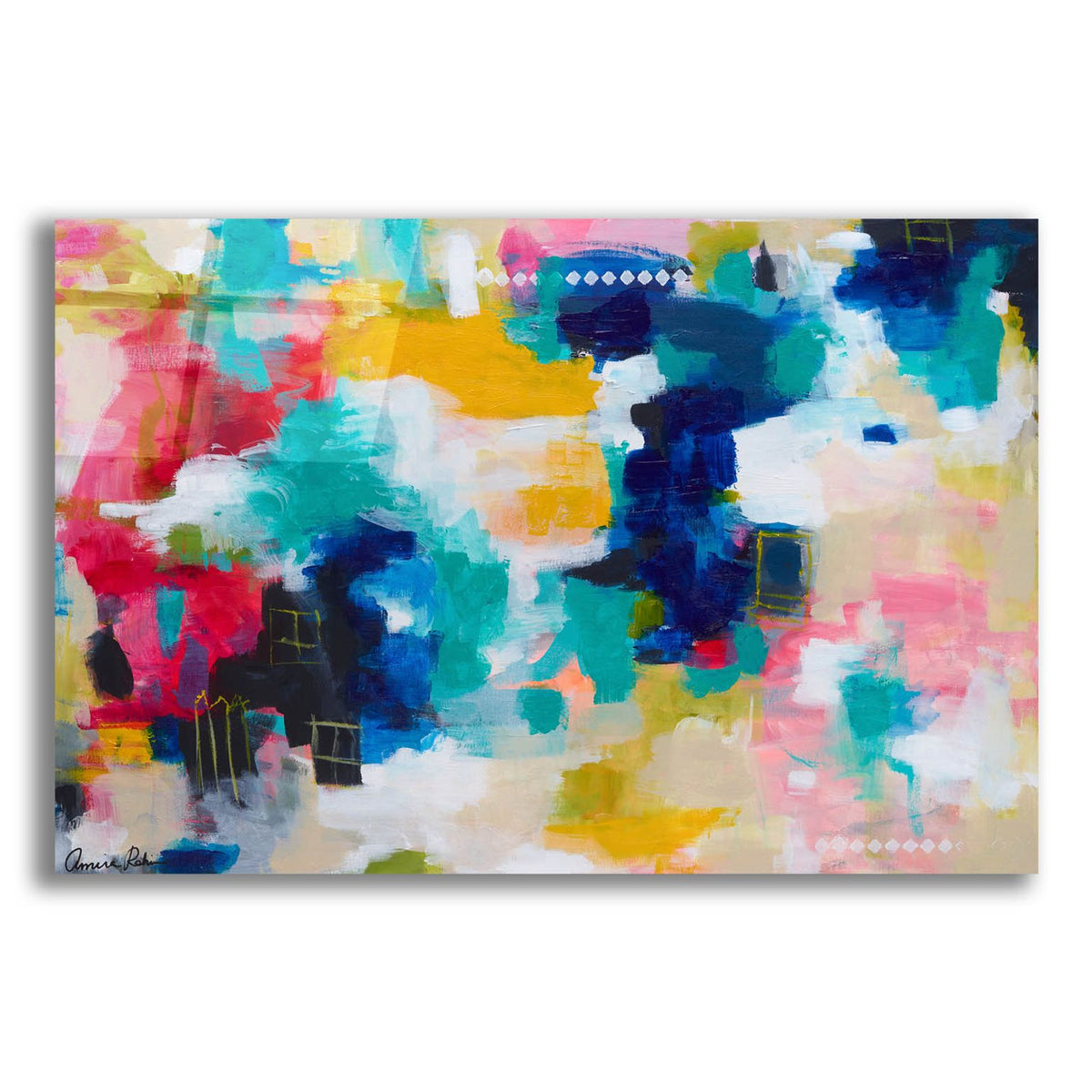 House with a Picket Fence by Amira Rahim acrylic glass wall art
